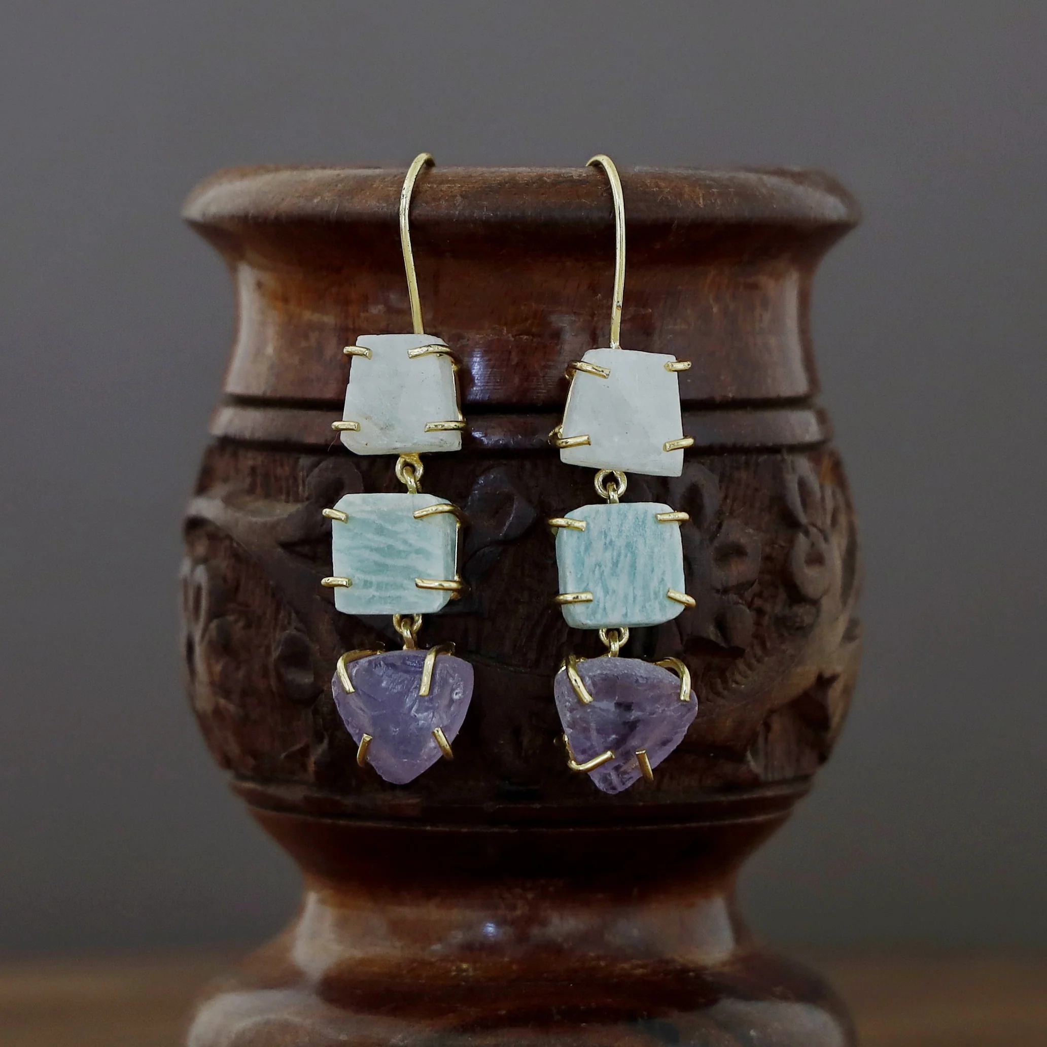 Minerva Raw Stone Ear Drops (Premium) - Image 37