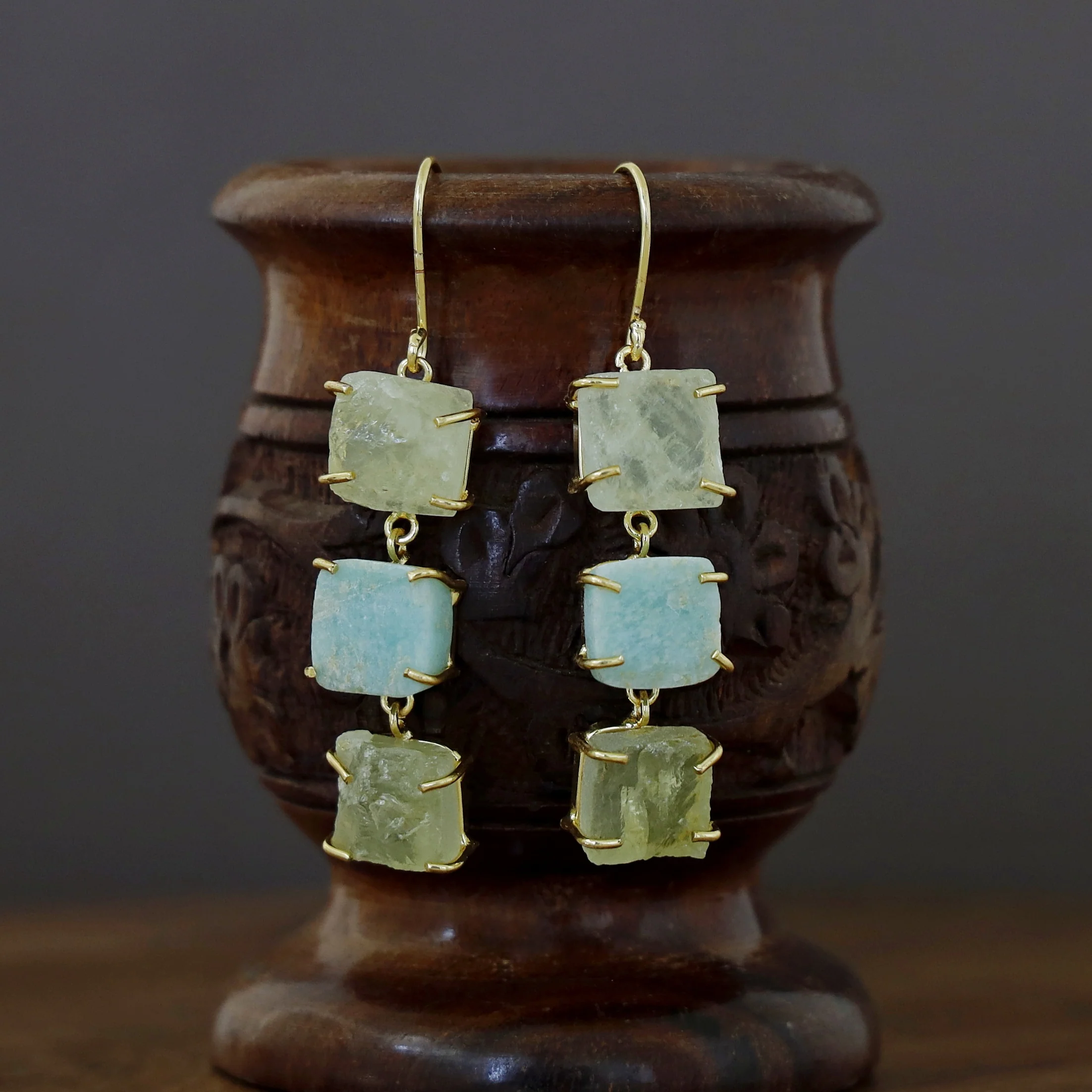 Minerva Raw Stone Ear Drops (Premium) - Image 38
