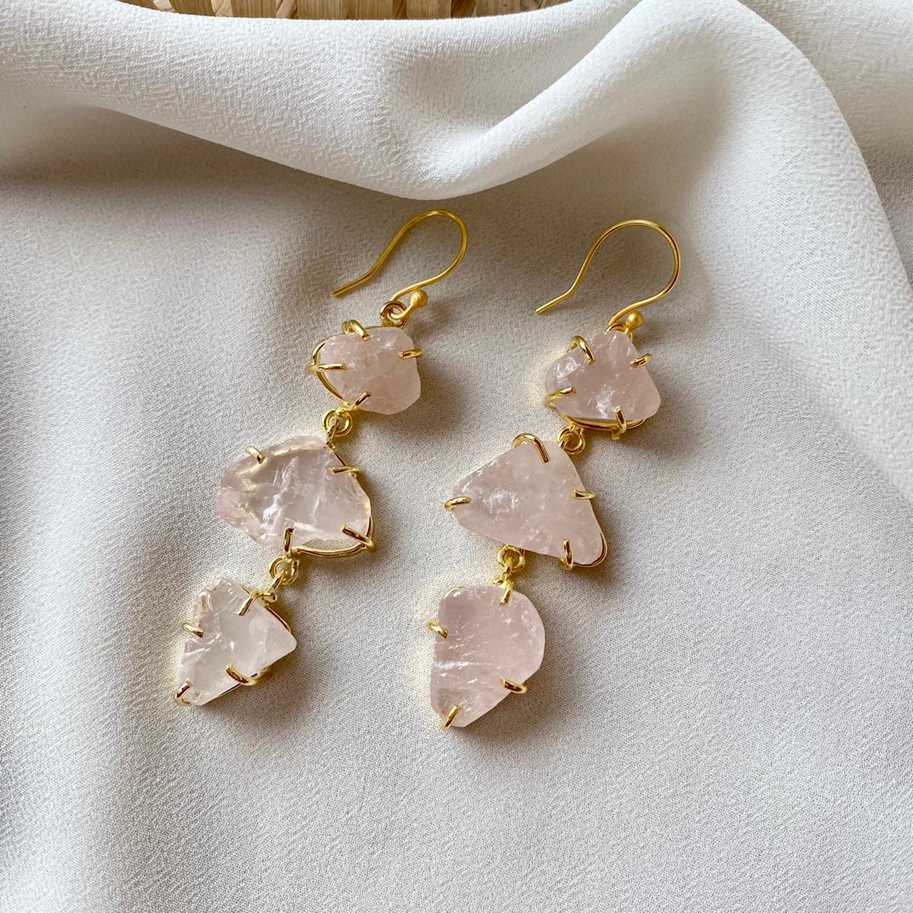 Minerva Raw Stone Ear Drops (Premium) - Image 8