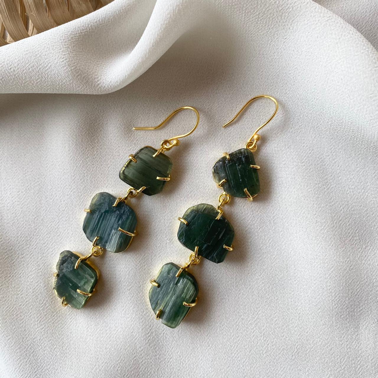 Minerva Raw Stone Ear Drops (Premium) - Image 9
