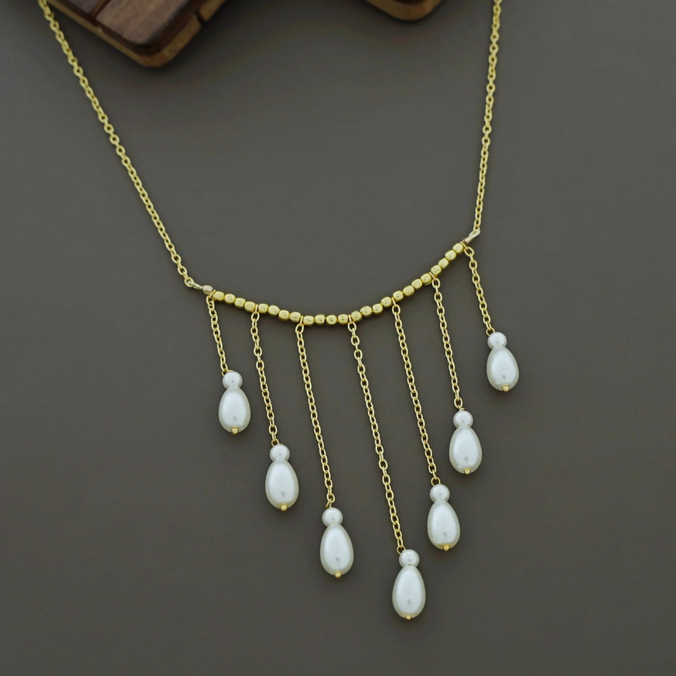 Missiya Golden Pearl Neckpiece - Image 3