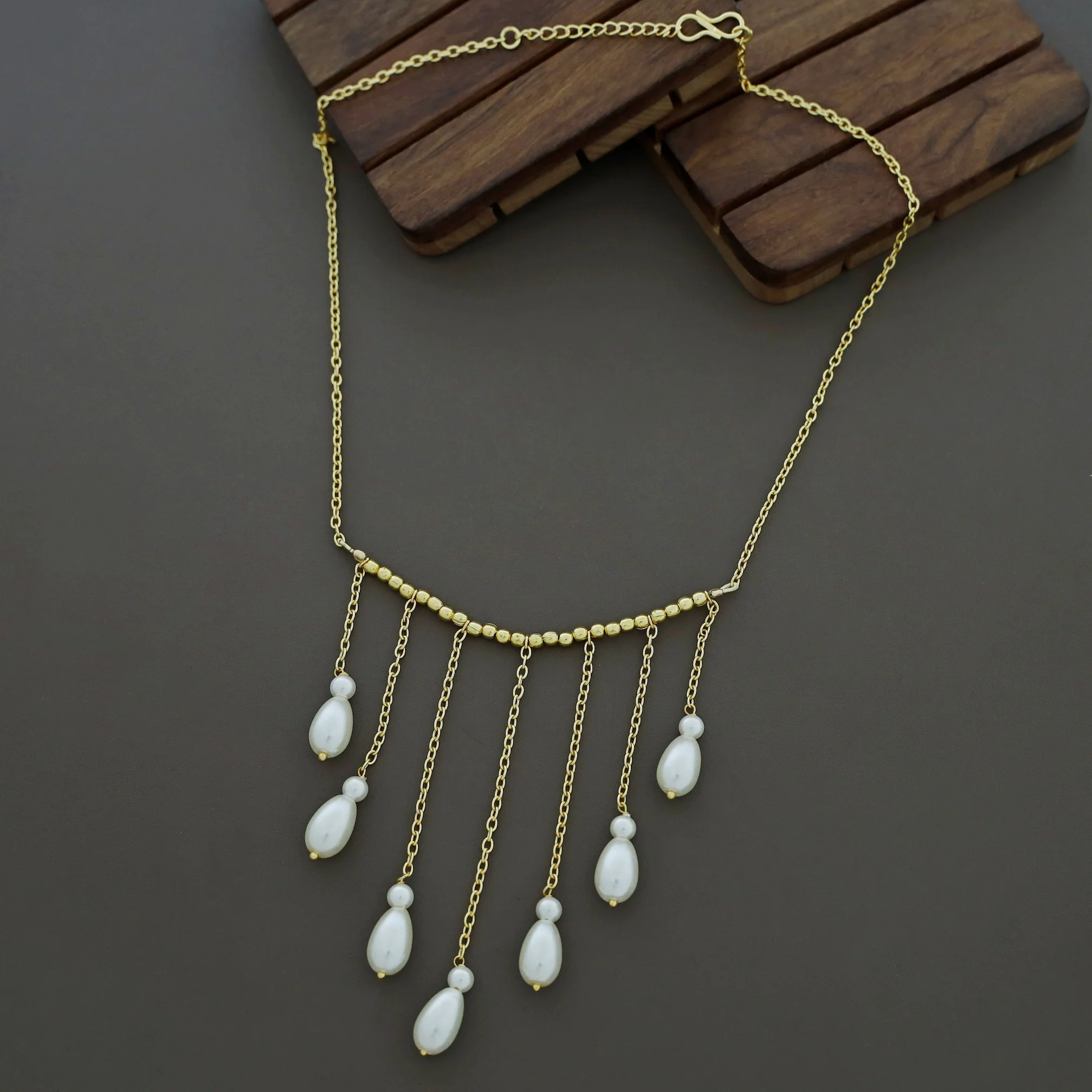 Missiya Golden Pearl Neckpiece - Image 4