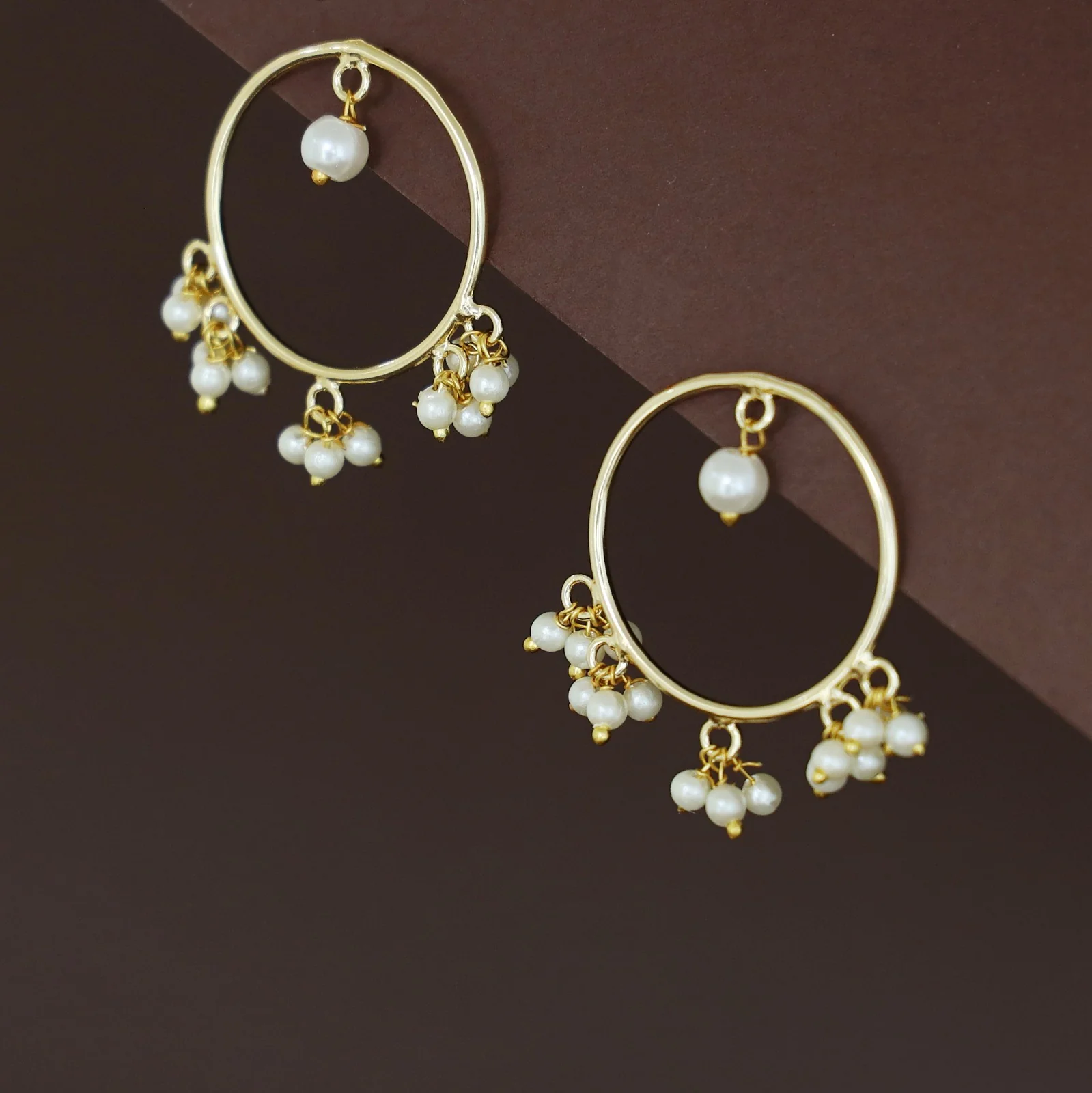Mistry Hoop Pearl Earring - Image 3