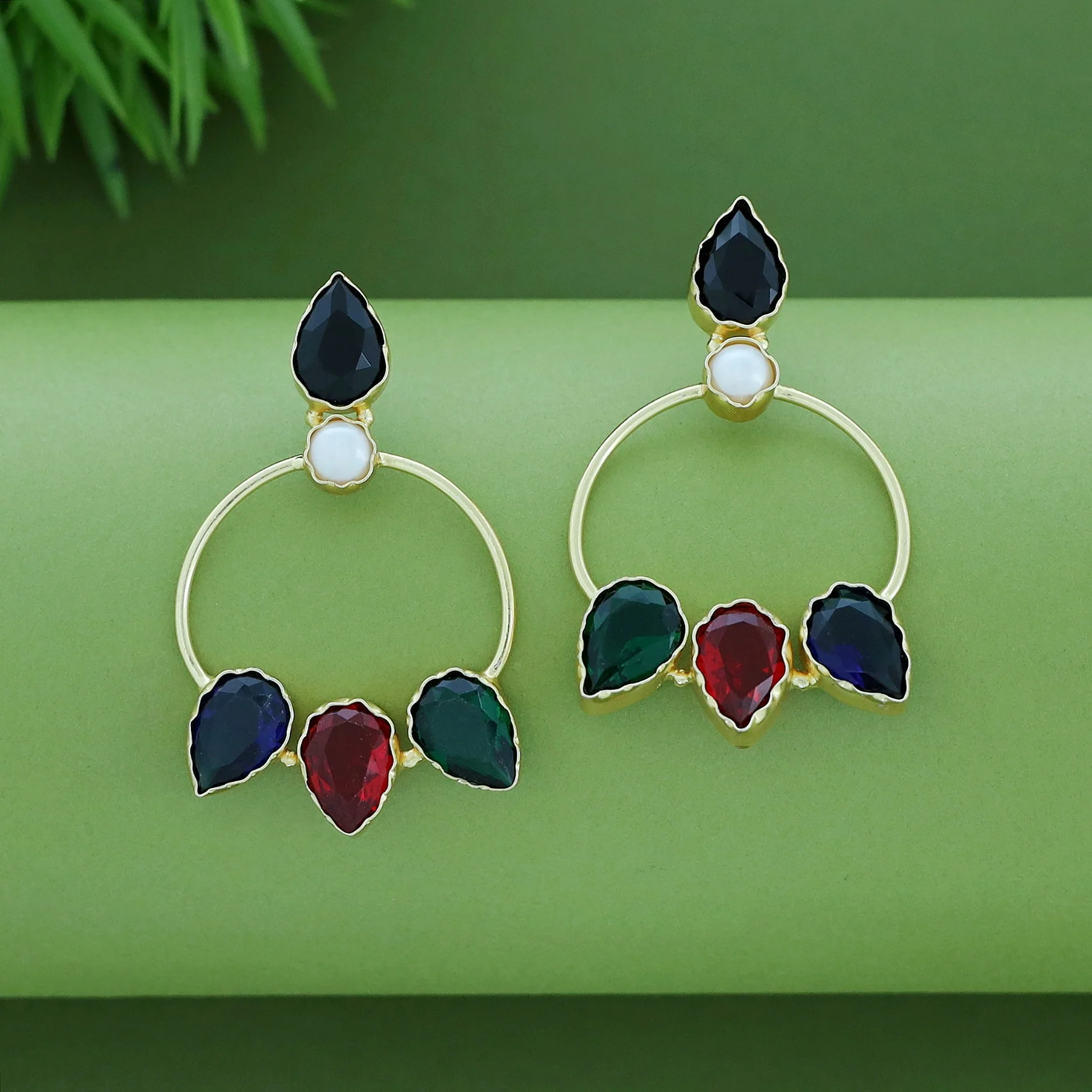 Monalisa Sparkling Bell Earring (Colour Options) - Image 3