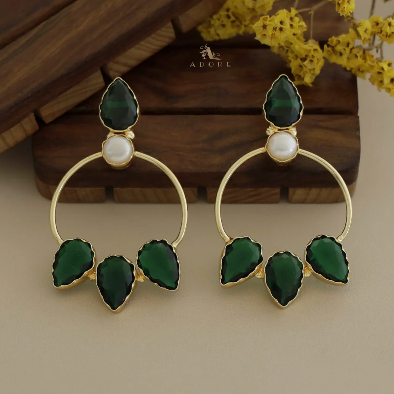 Monalisa Sparkling Bell Earring (Colour Options) - Image 6