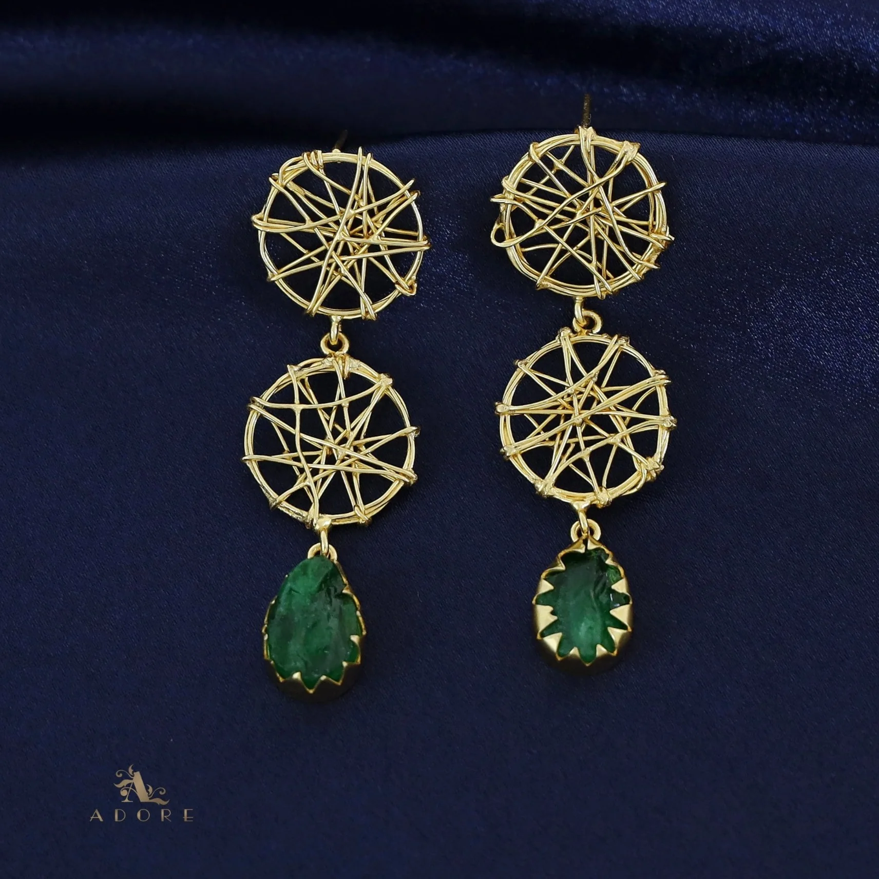 Monica Dream Catcher Claw Dyed Stone Earring - Image 7