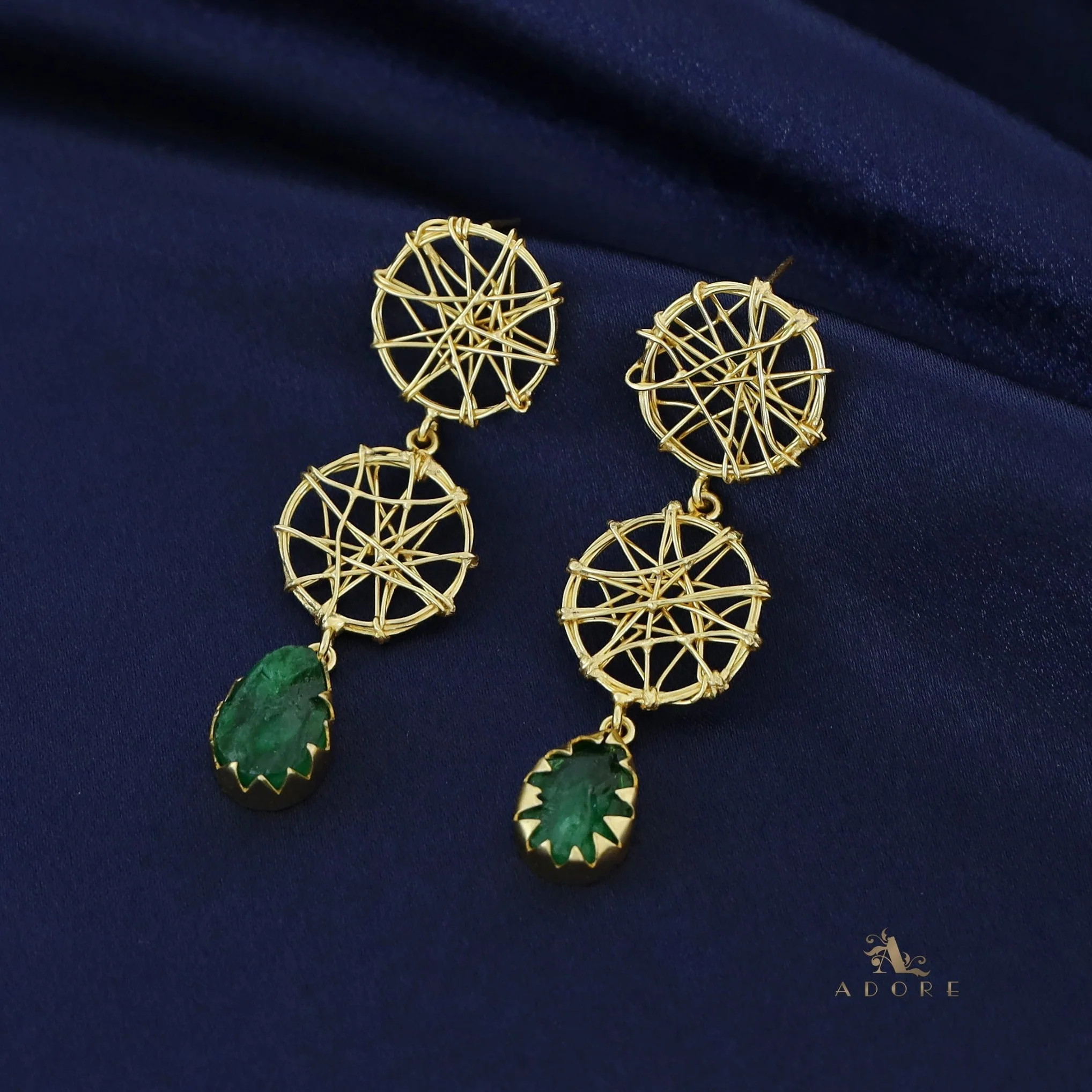 Monica Dream Catcher Claw Dyed Stone Earring - Image 8