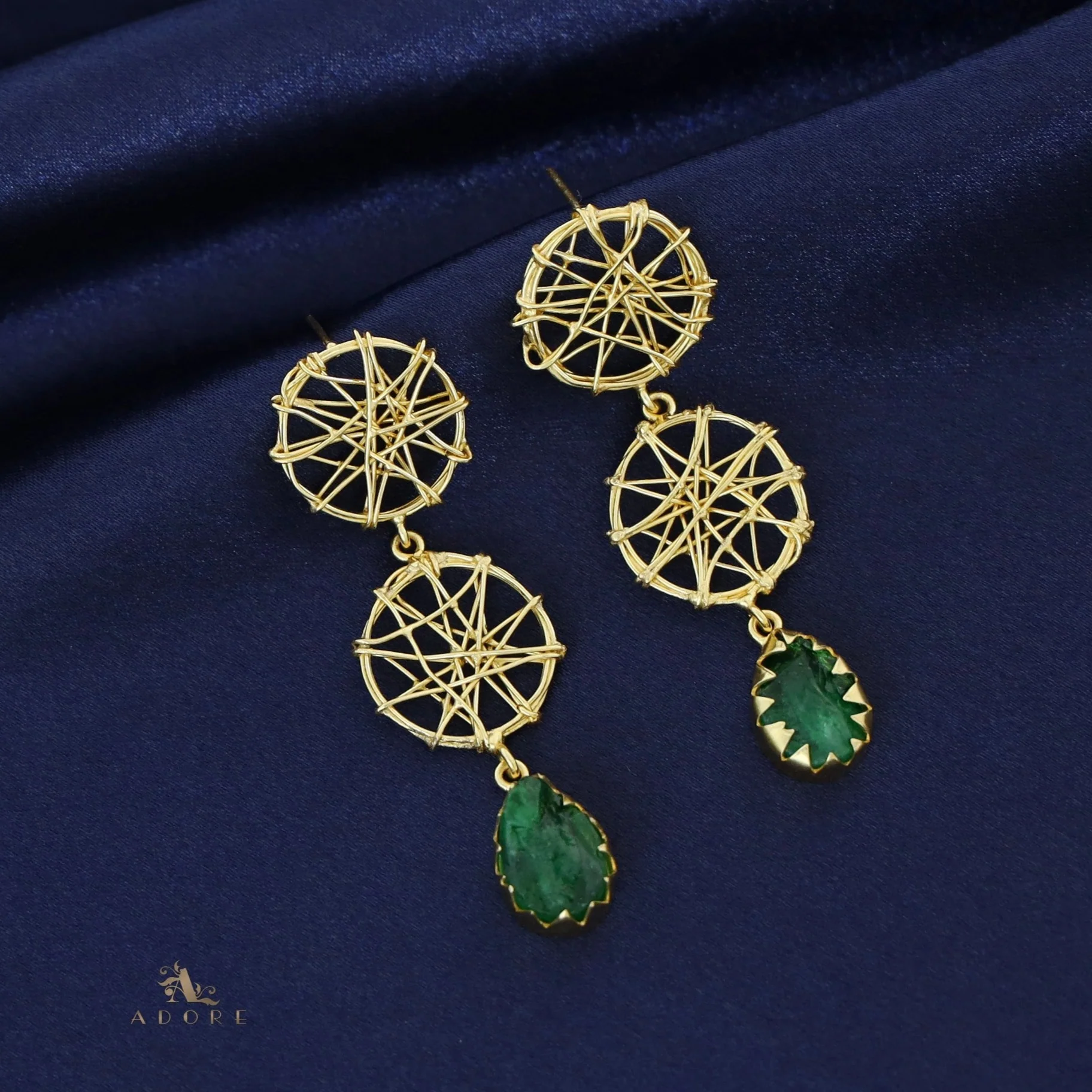 Monica Dream Catcher Claw Dyed Stone Earring - Image 9
