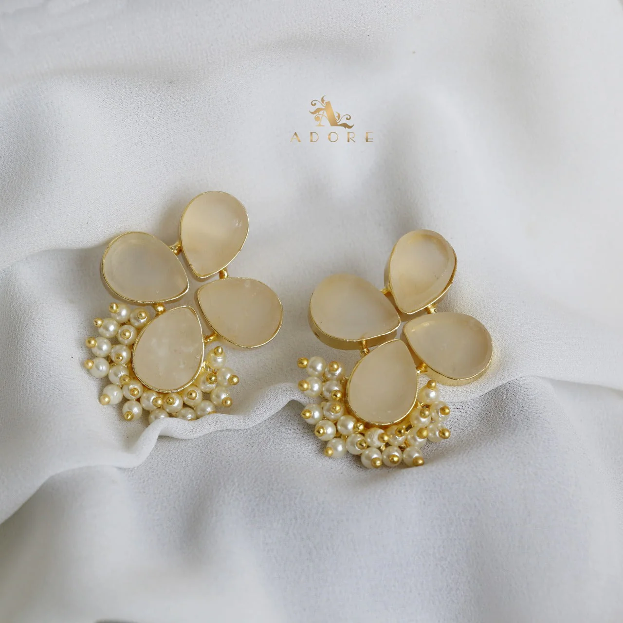 Morning Drizzles Raw Stone Studs (Colour Option) - Image 10