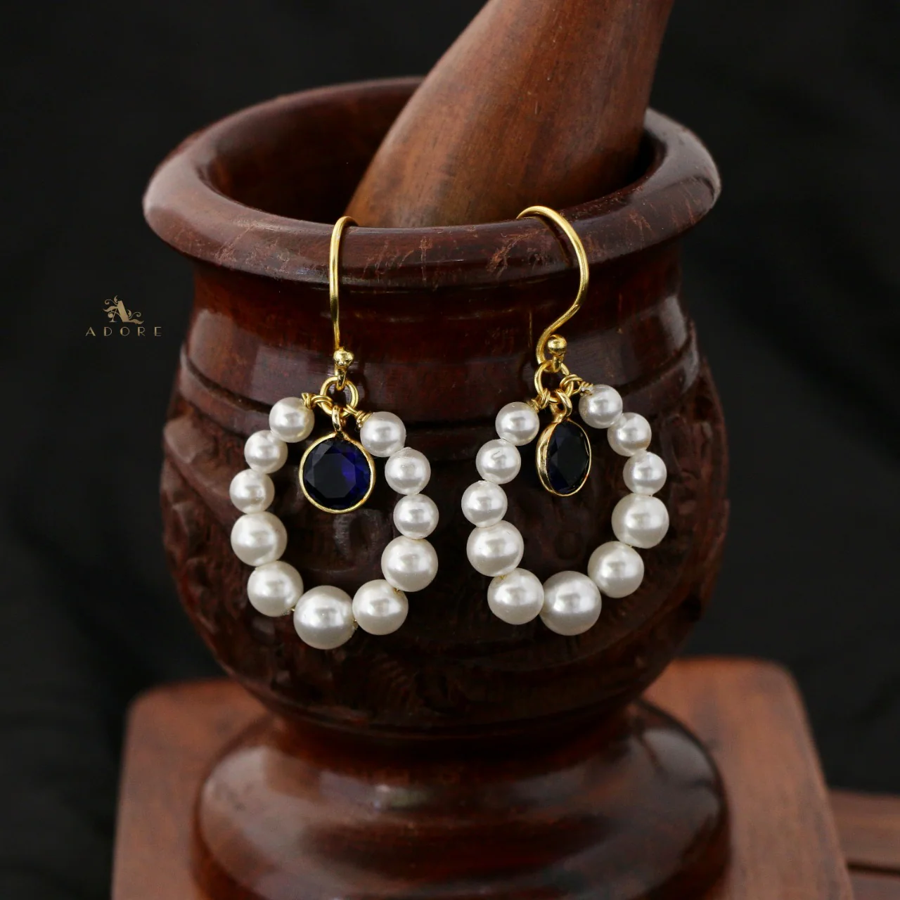 Mrinaal Pearl Hoop Earring - Image 12