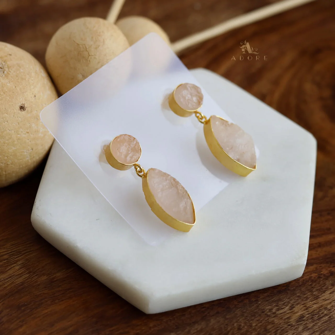 Drucilla Raw Stone Earring - Image 4