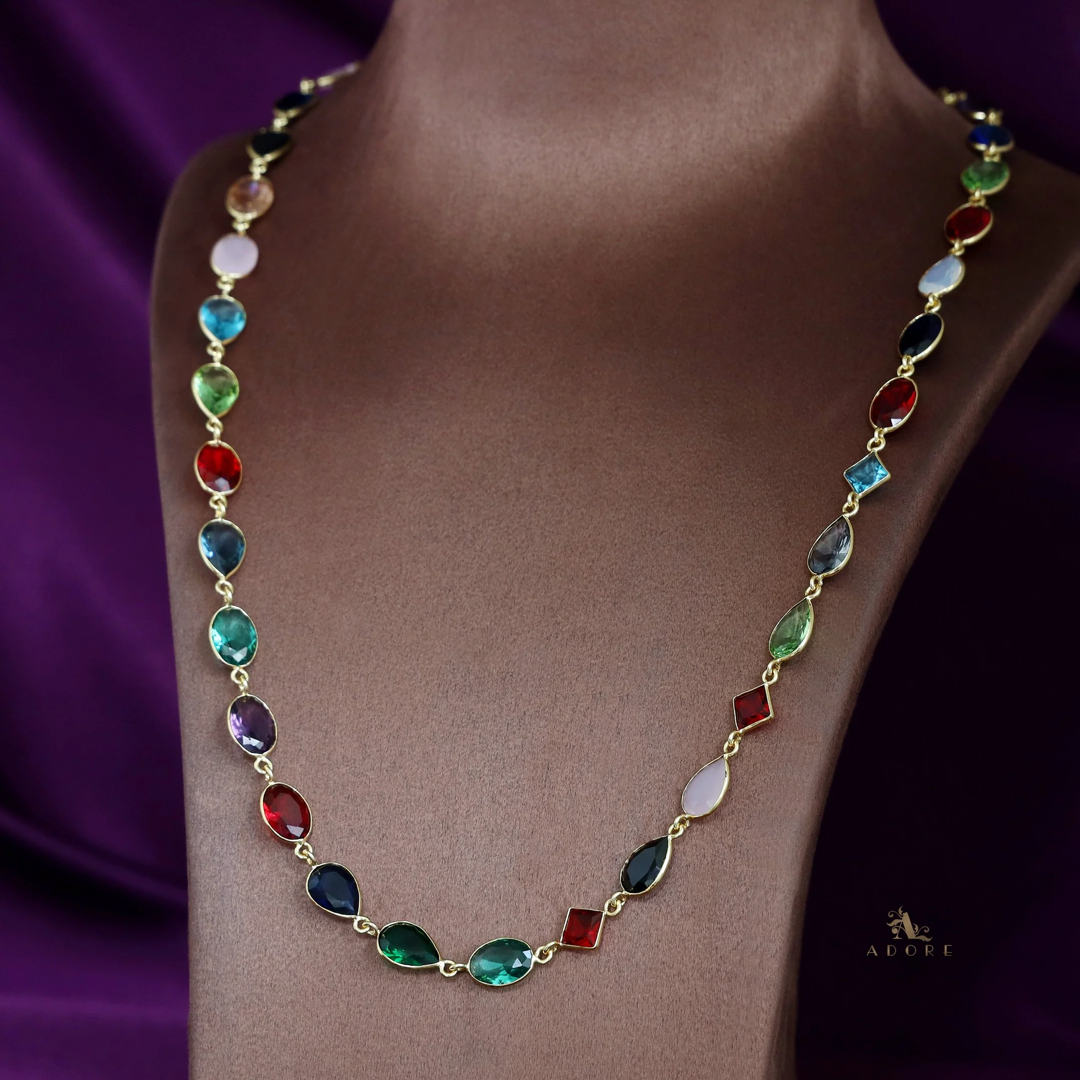 Multicolour Nyra Glossy Neckpiece - Image 3