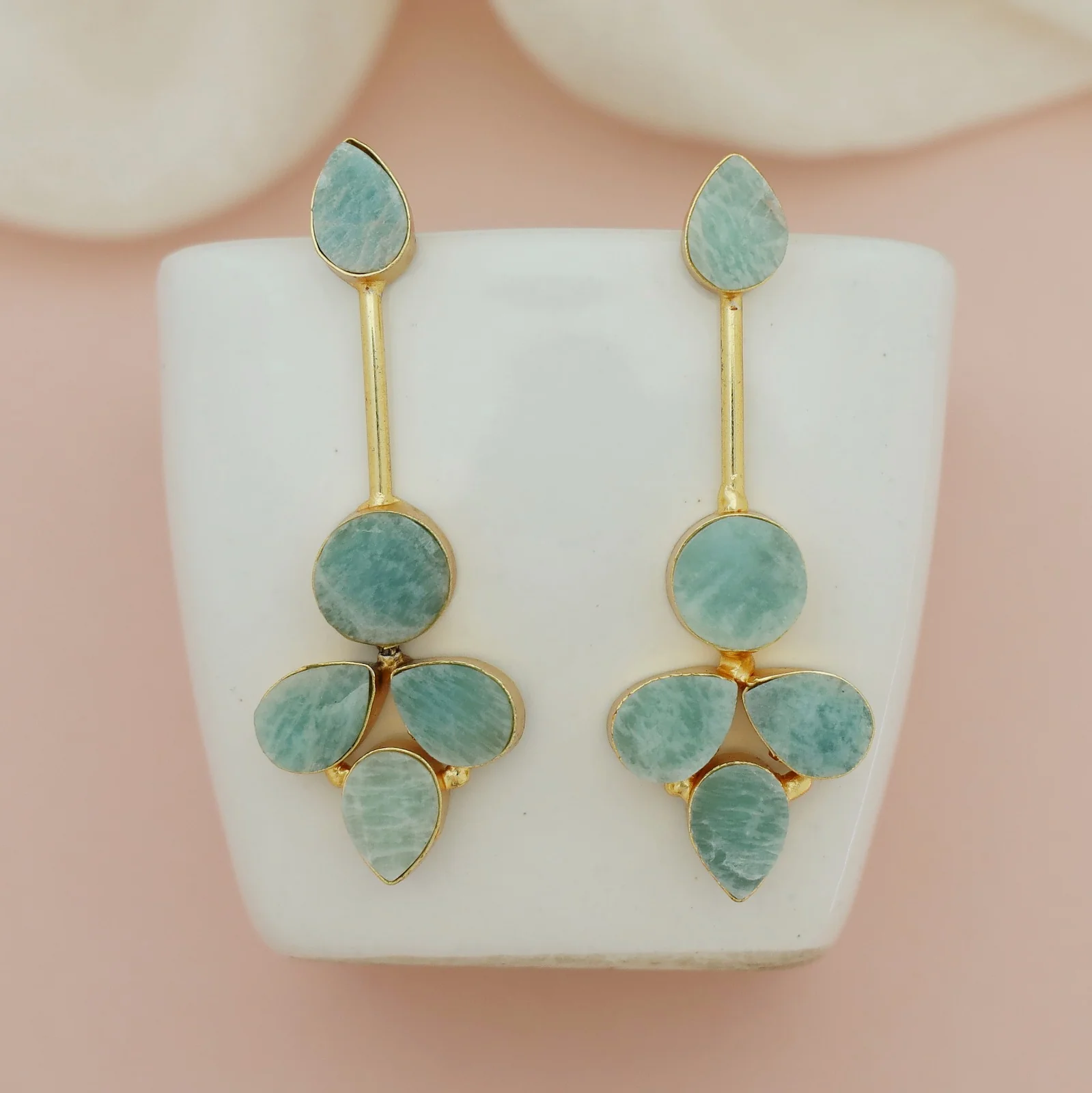 Peya Raw Stone Earring - Image 2