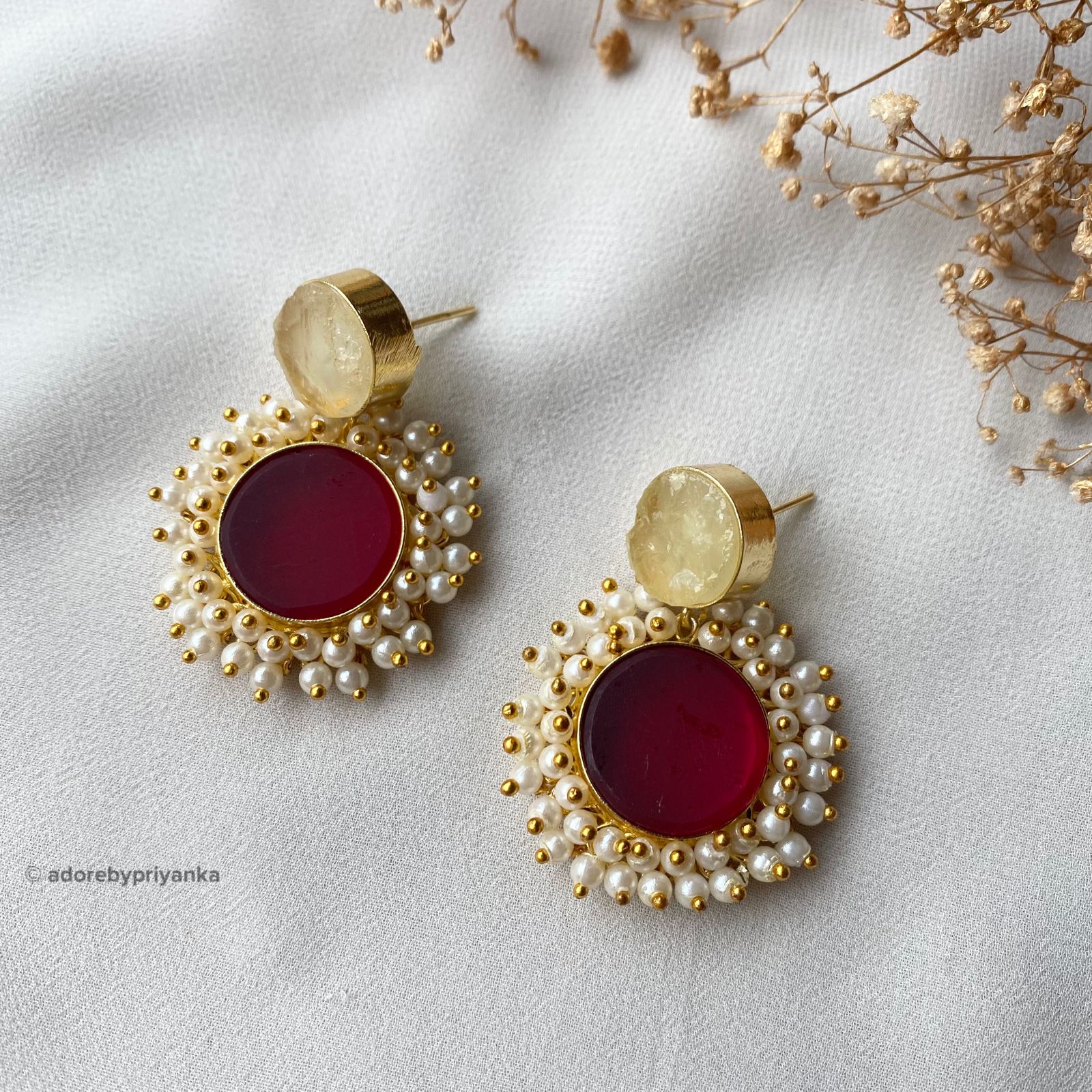 Multicolour Raw Stone Eva Earrings - Image 10