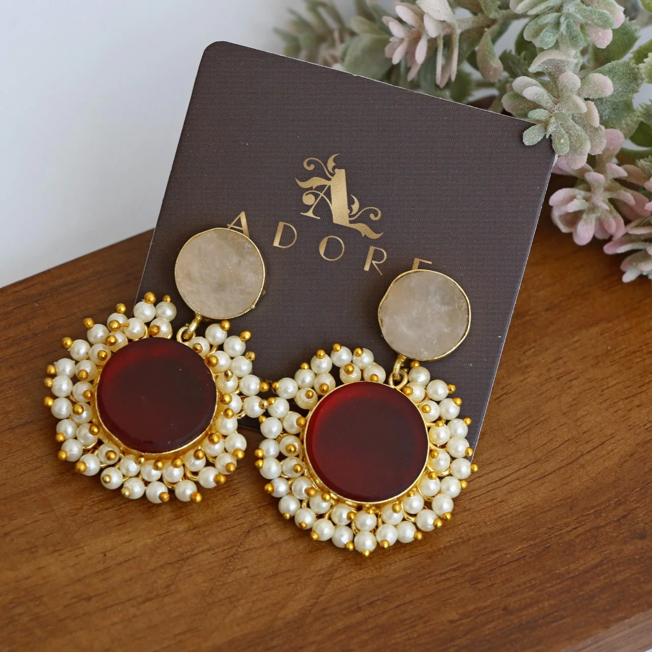 Multicolour Raw Stone Eva Earrings - Image 17