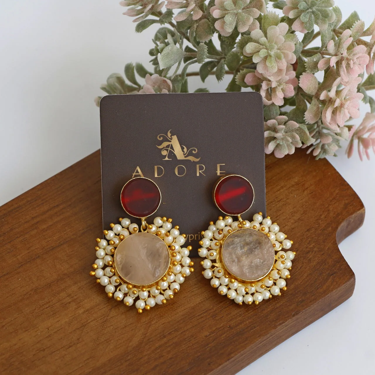 Multicolour Raw Stone Eva Earrings - Image 18
