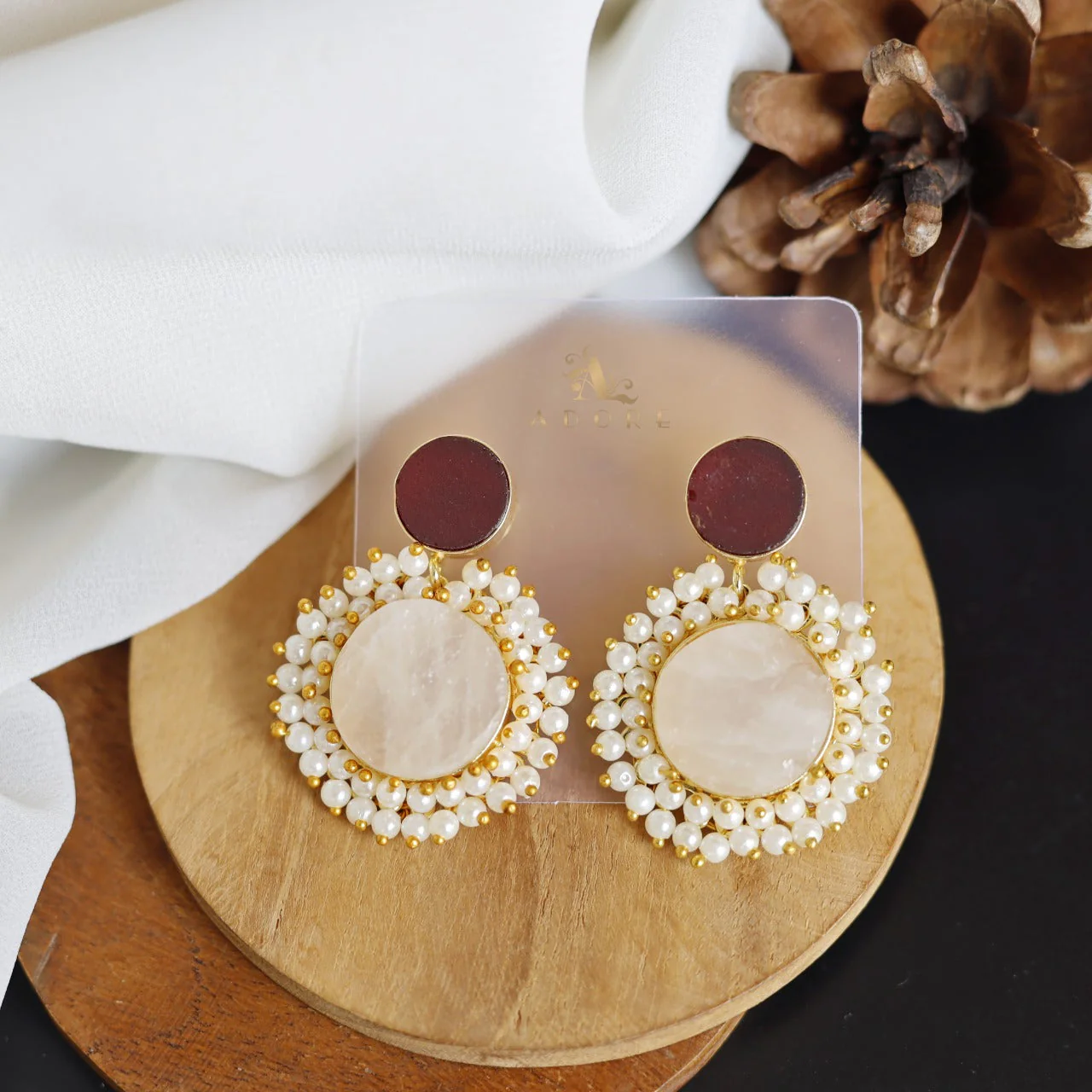 Multicolour Raw Stone Eva Earrings - Image 19