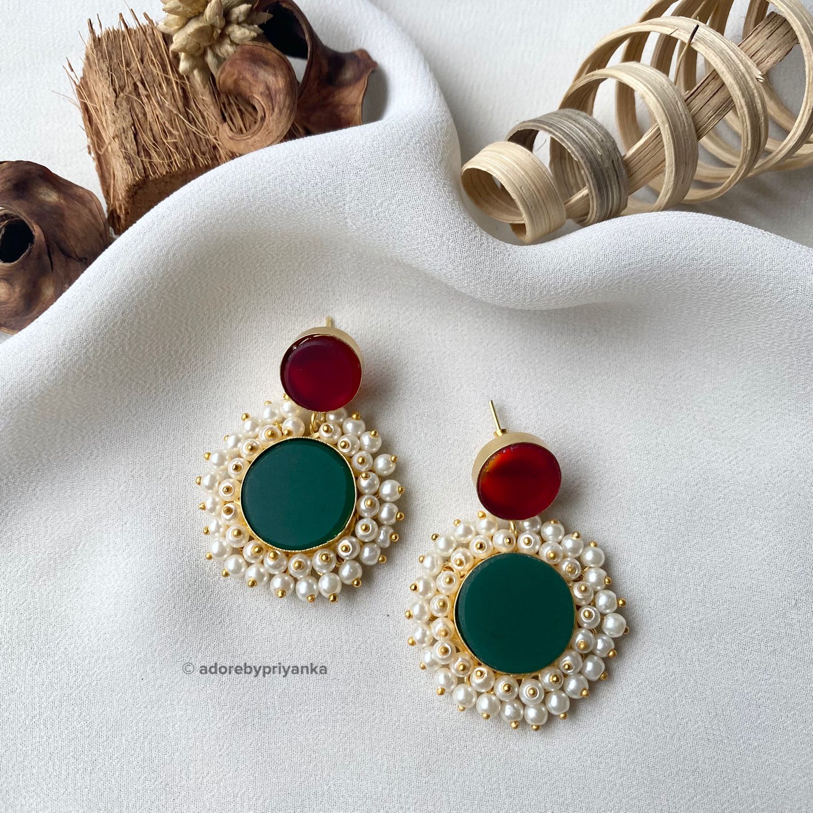 Multicolour Raw Stone Eva Earrings - Image 9