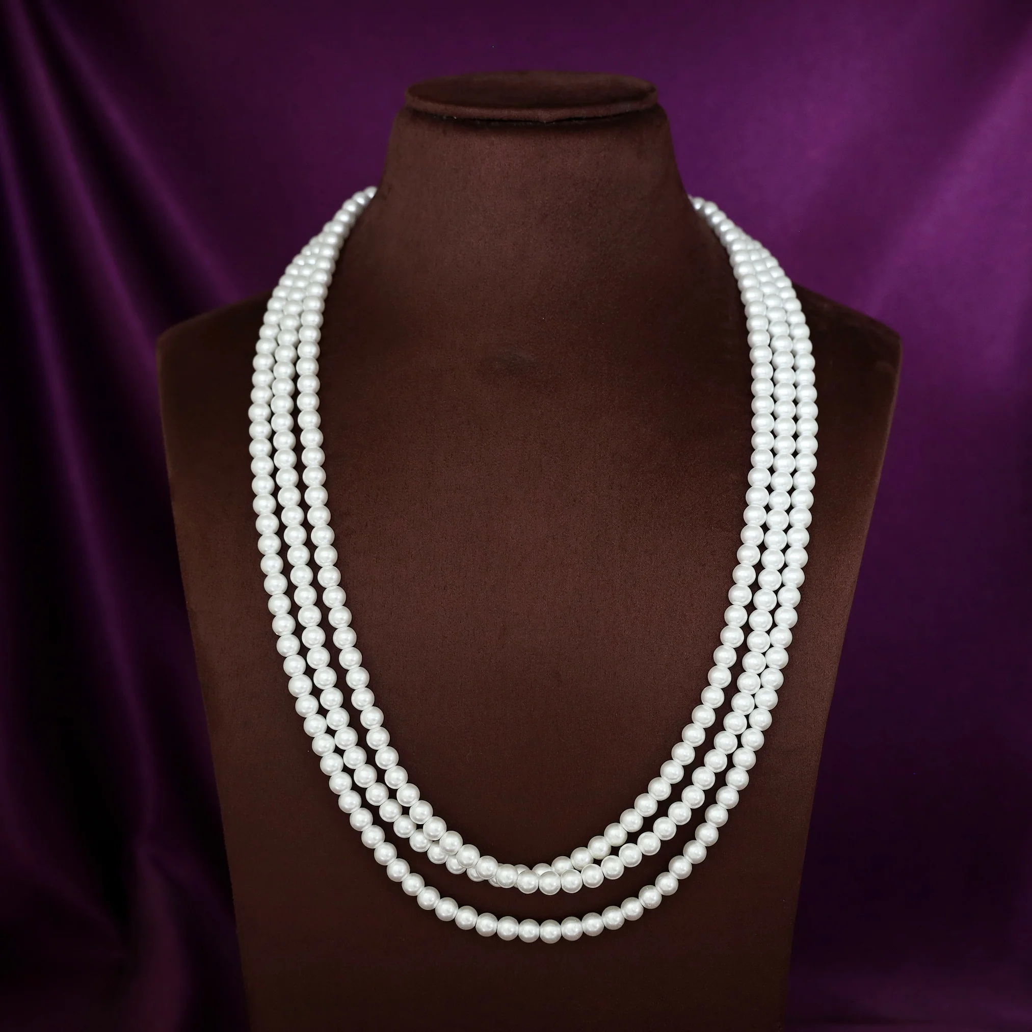 Murielle Long Pearl Neckpiece - Image 2