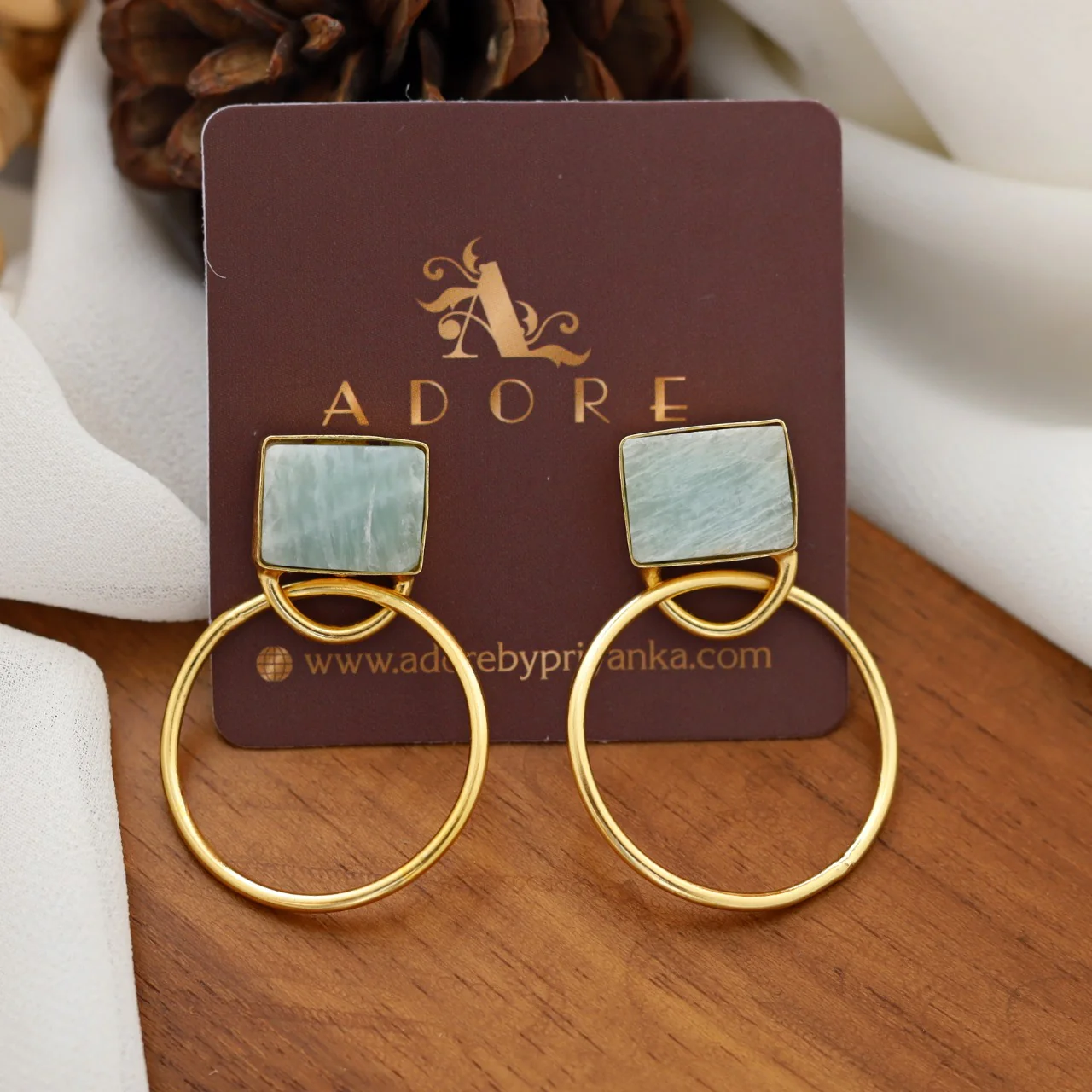 Naara Golden Circle Earring - Image 8