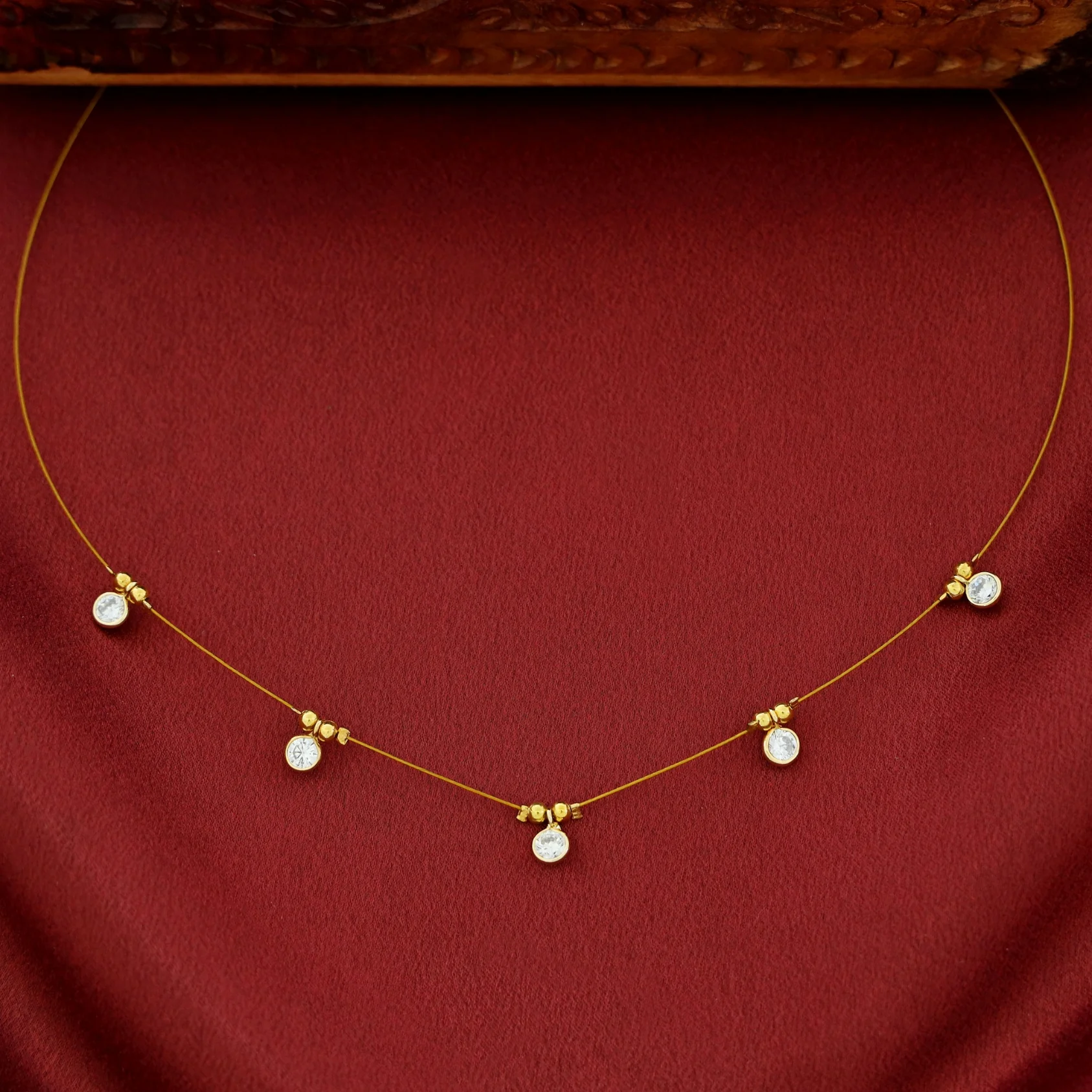 Naima Glossy Stone String Neckpiece - Image 14