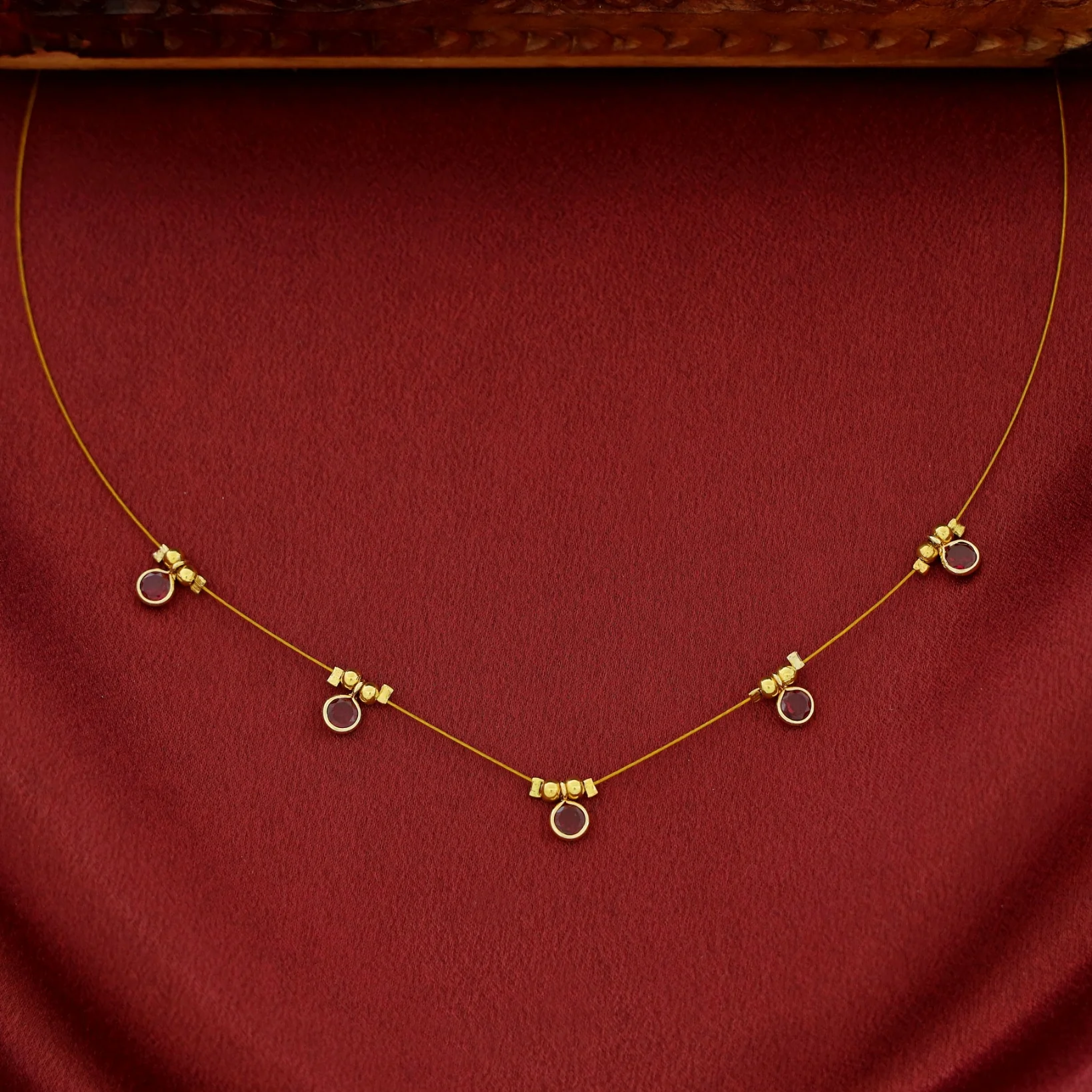 Naima Glossy Stone String Neckpiece - Image 15