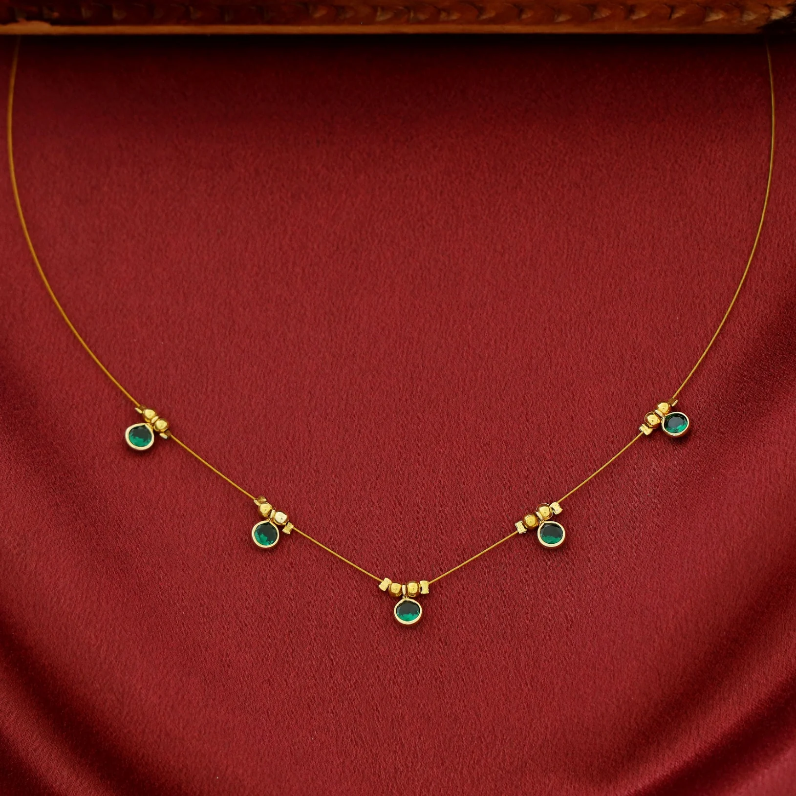 Naima Glossy Stone String Neckpiece - Image 8