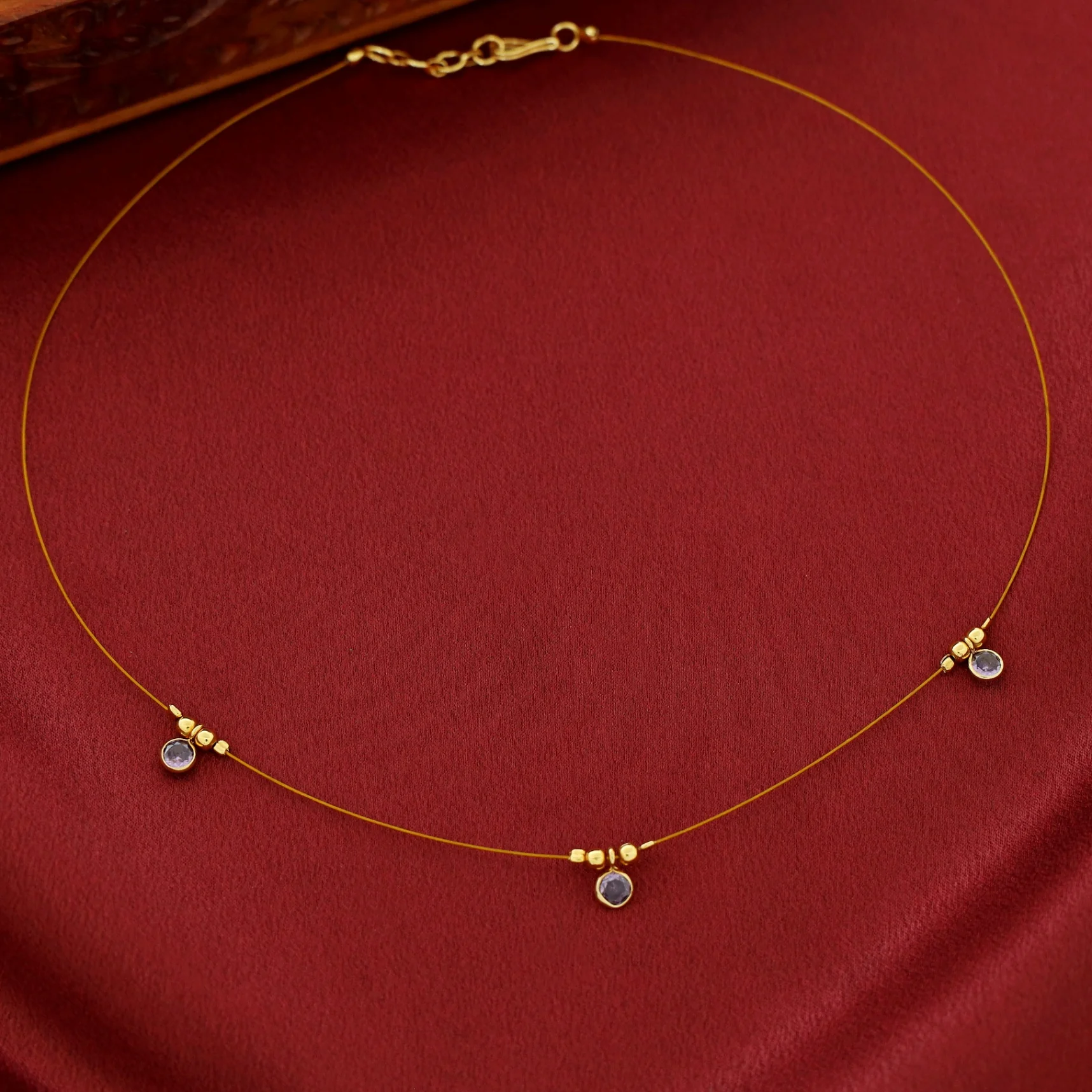 Naima Tri Glossy Stone String Neckpiece - Image 9