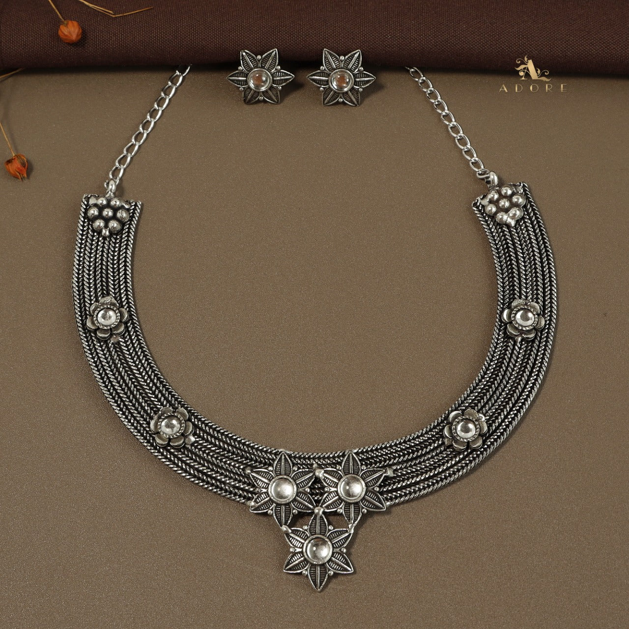 Nakshathra Neckpiece With Earring - Image 5