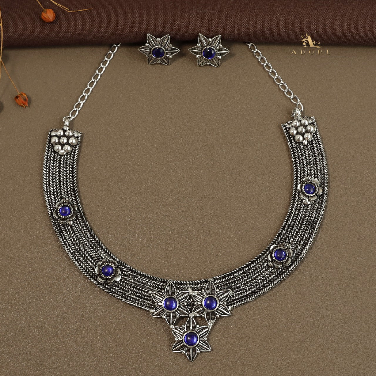 Nakshathra Neckpiece With Earring - Image 7