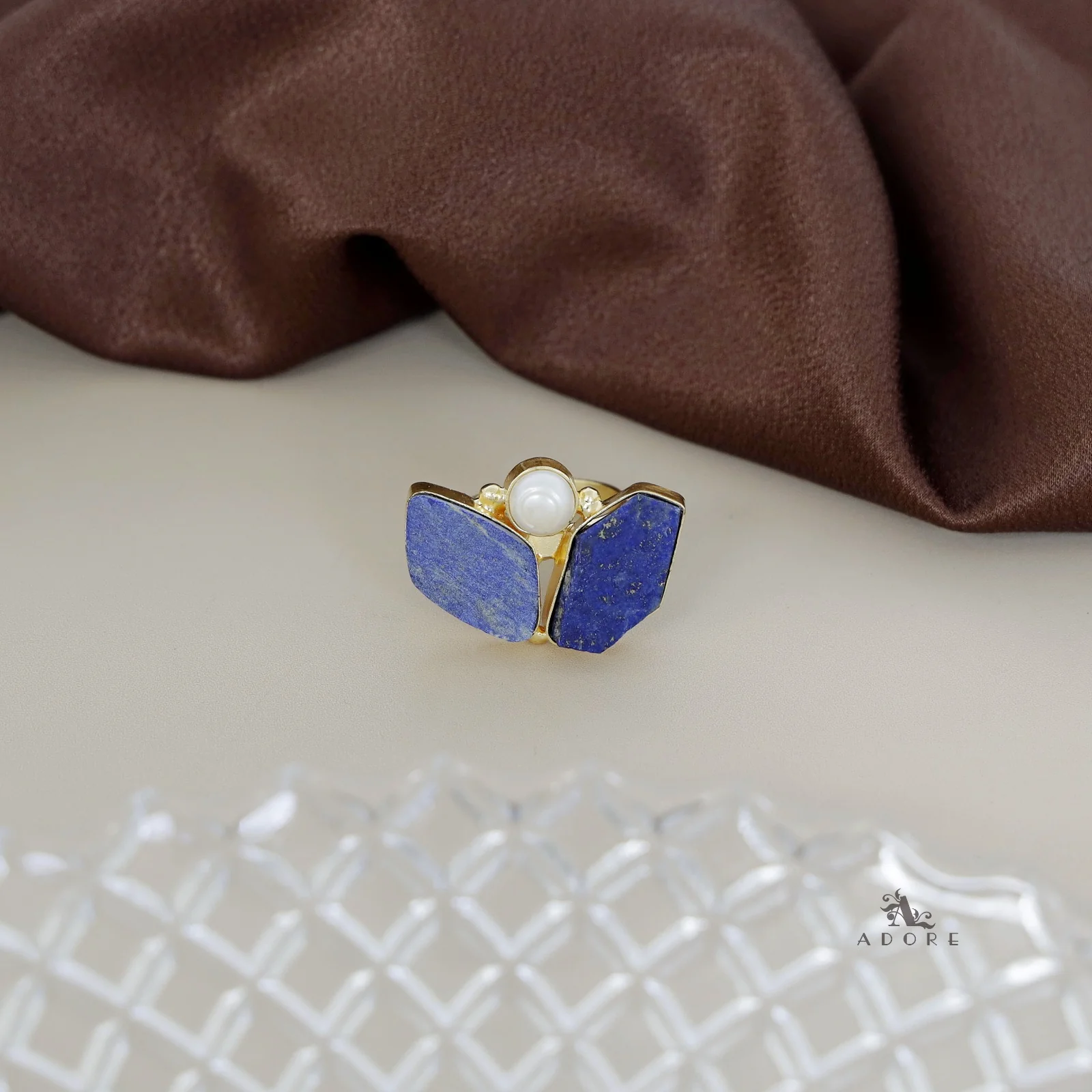 Namya Dual Raw Stone Pearl Ring - Image 21