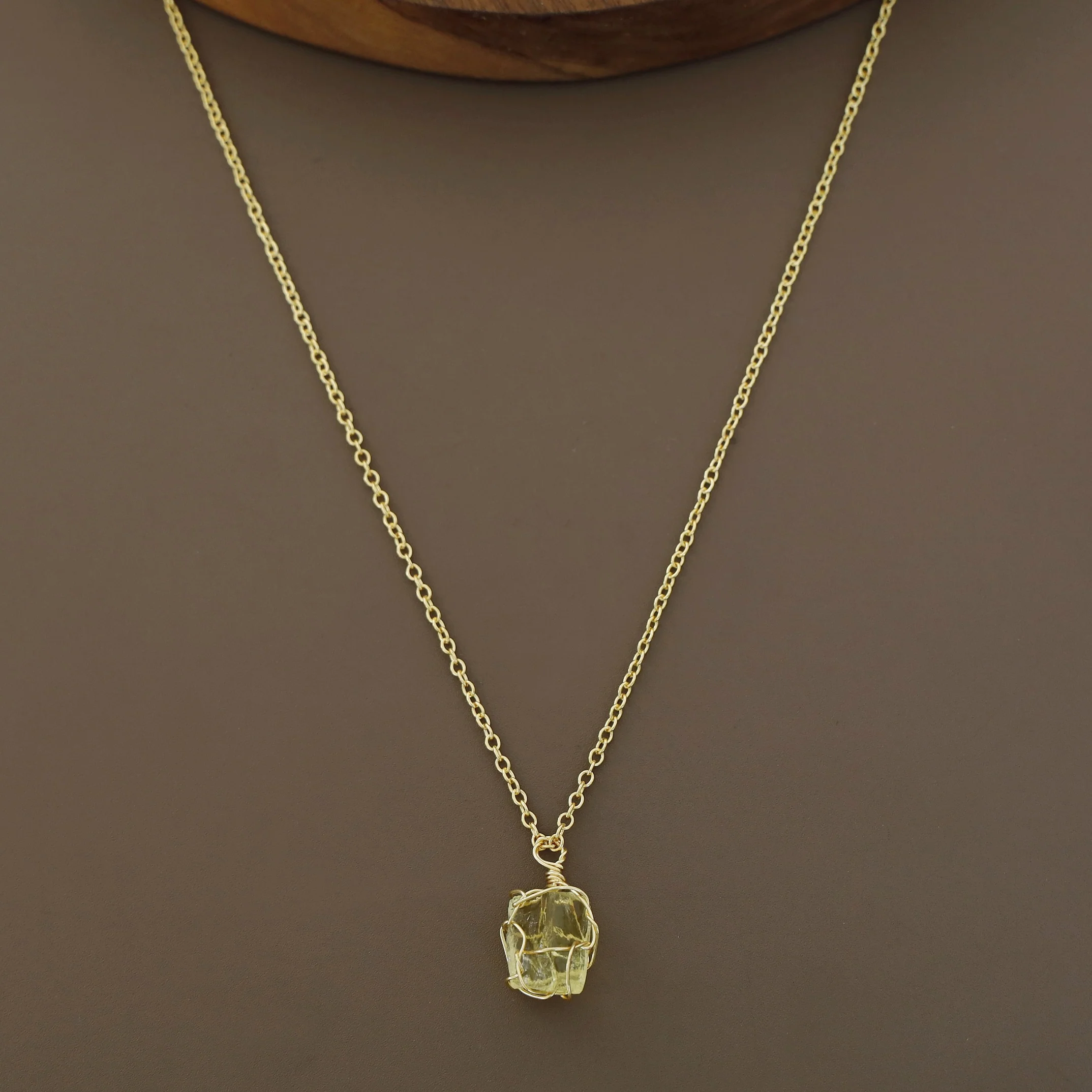 Nancy Golden Binded Raw Stone Neckpiece - Image 10