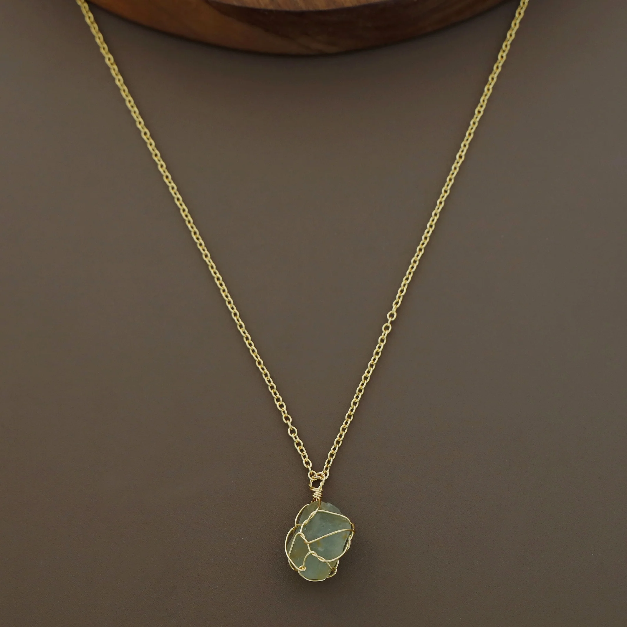 Nancy Golden Binded Raw Stone Neckpiece - Image 12