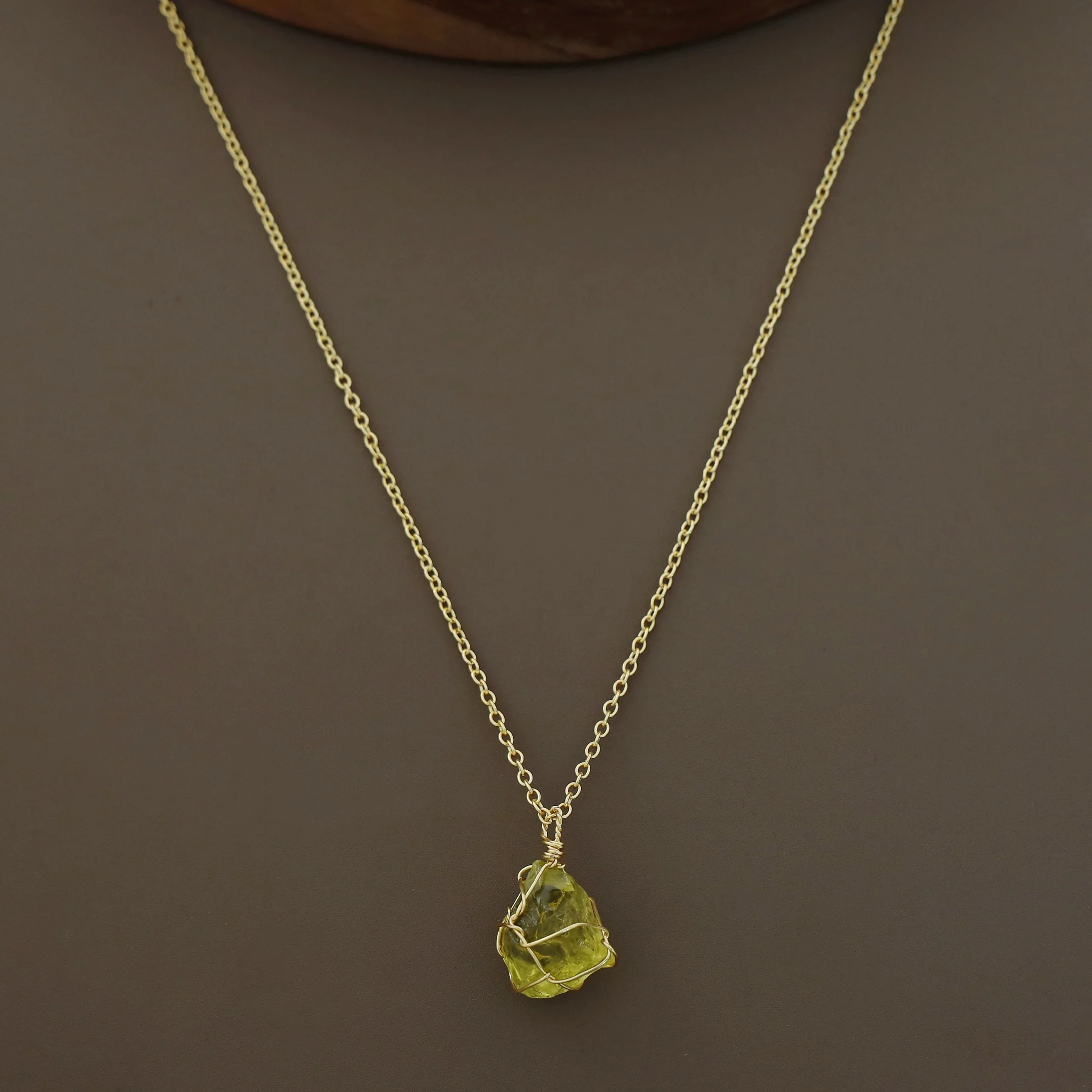 Nancy Golden Binded Raw Stone Neckpiece - Image 13