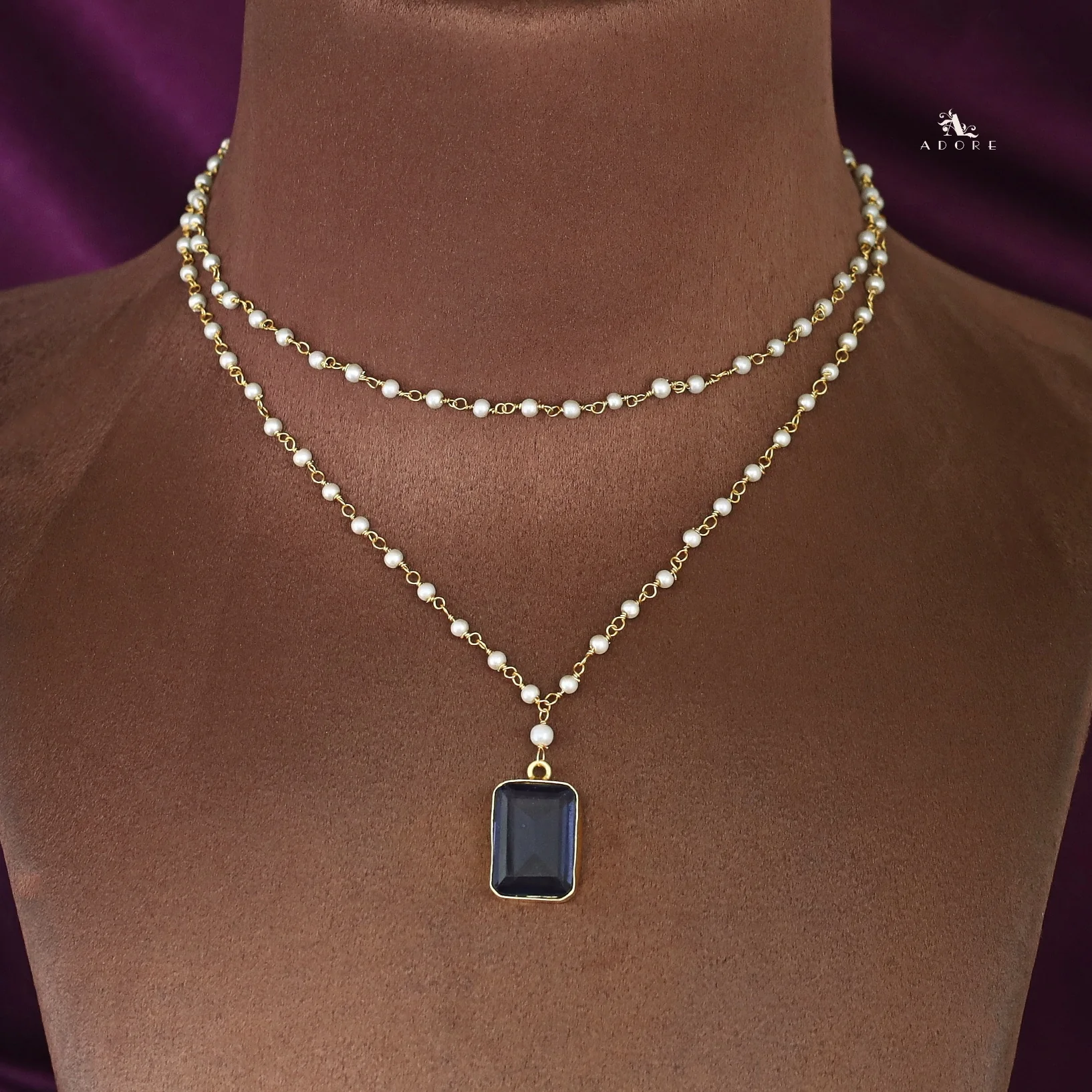 Nasmiya 2 Layer Neckpiece - Image 12