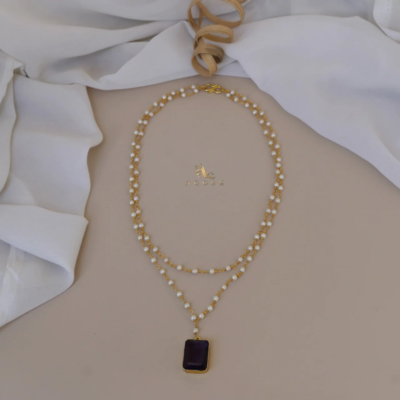 Nasmiya 2 Layer Neckpiece - Image 17
