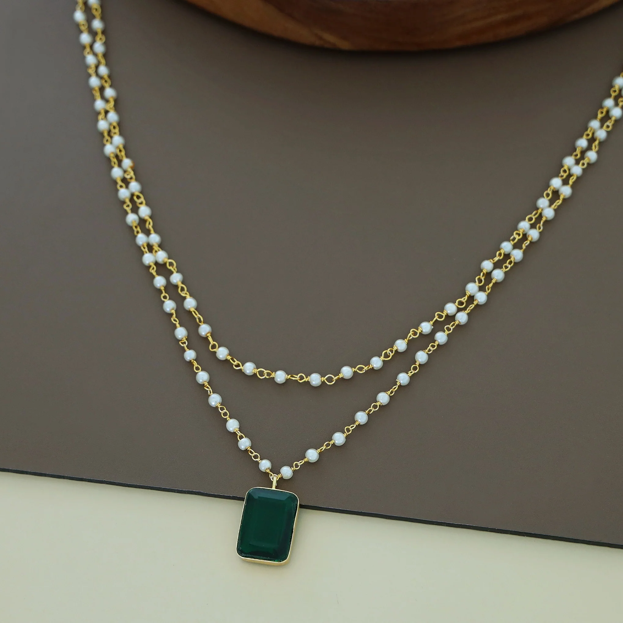 Nasmiya 2 Layer Neckpiece - Image 3