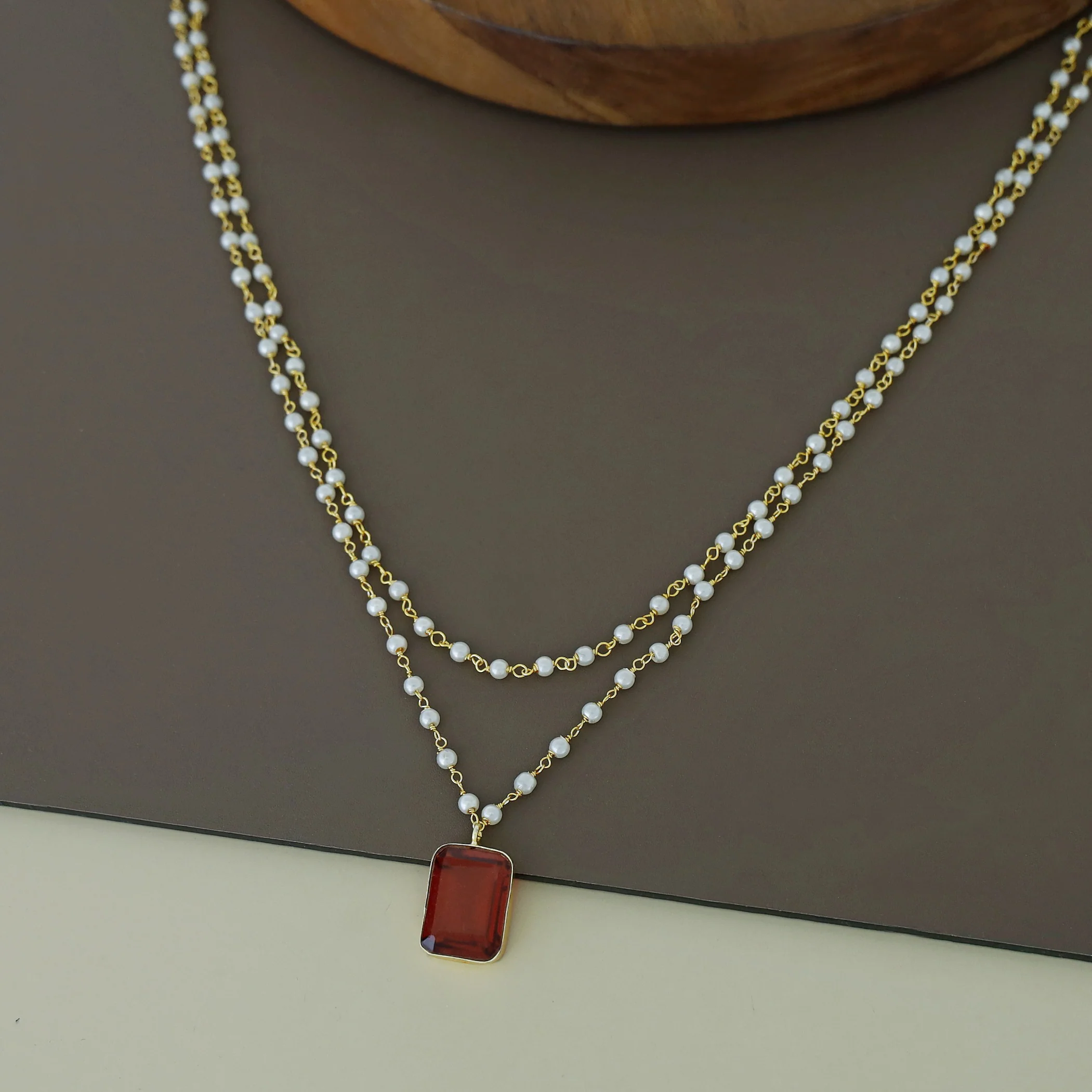 Nasmiya 2 Layer Neckpiece - Image 4