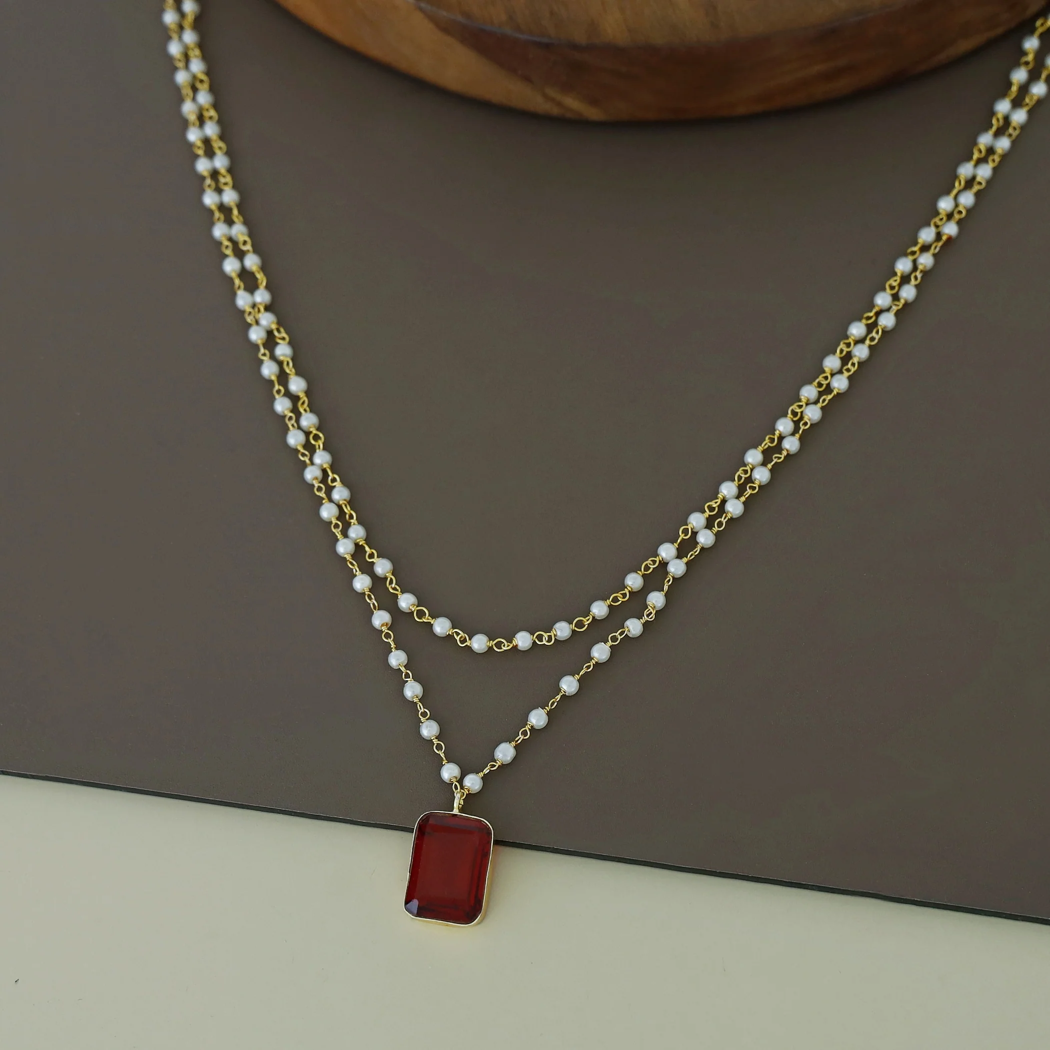 Nasmiya 2 Layer Neckpiece - Image 8