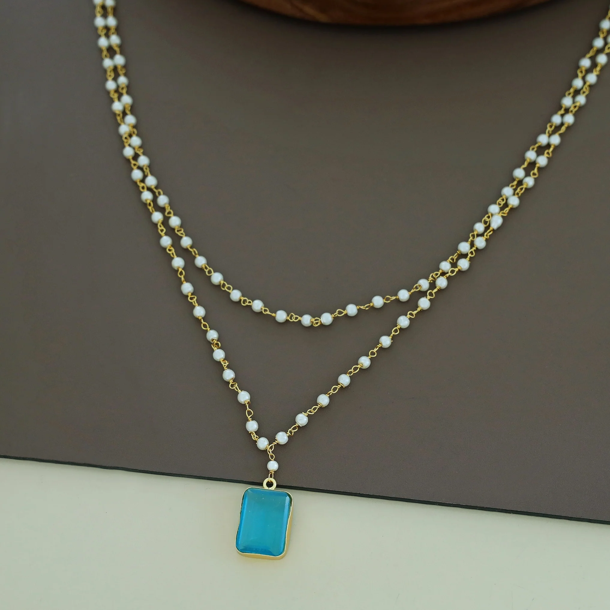 Nasmiya 2 Layer Neckpiece - Image 9