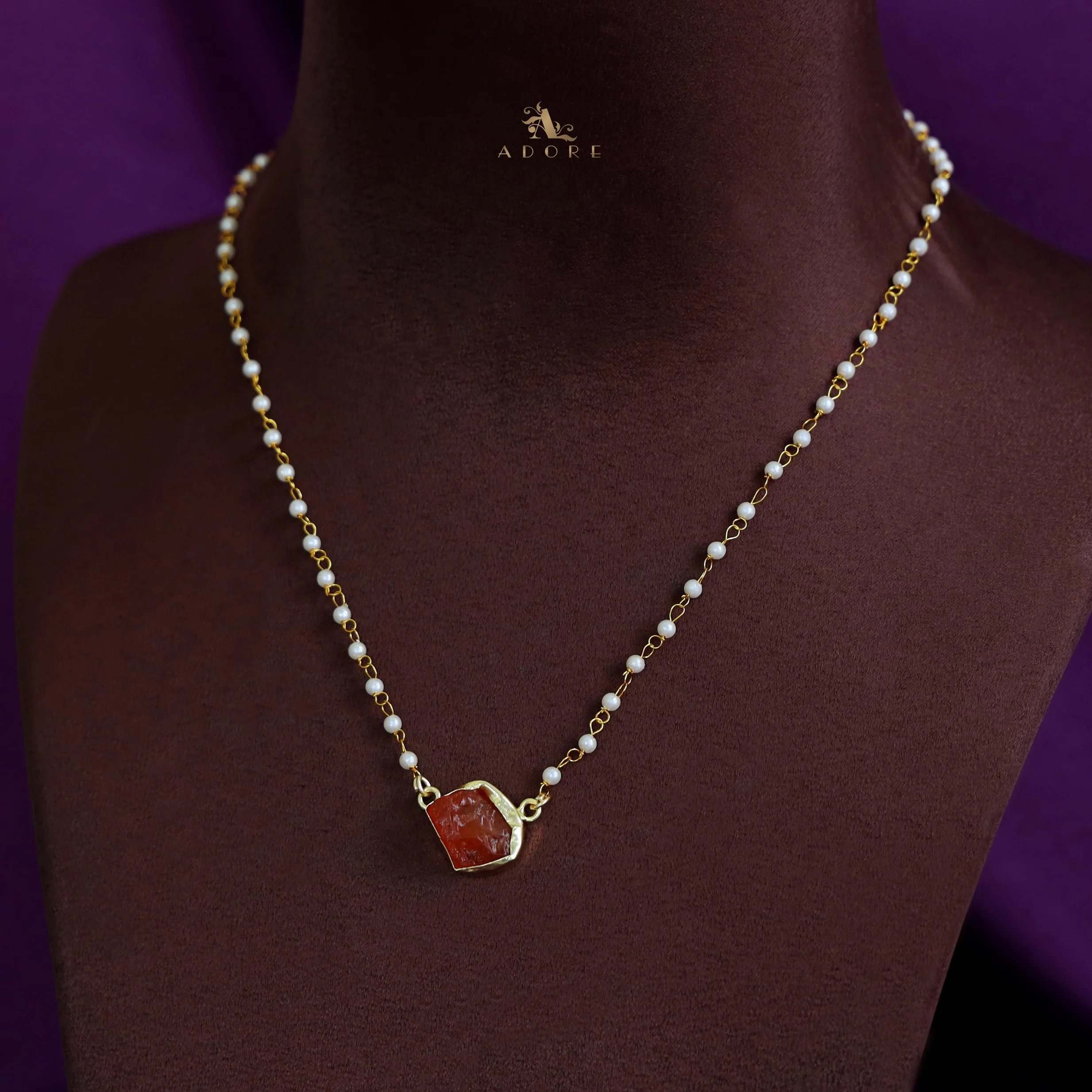 Nasmiya Dyed Stone Neckpiece - Image 33