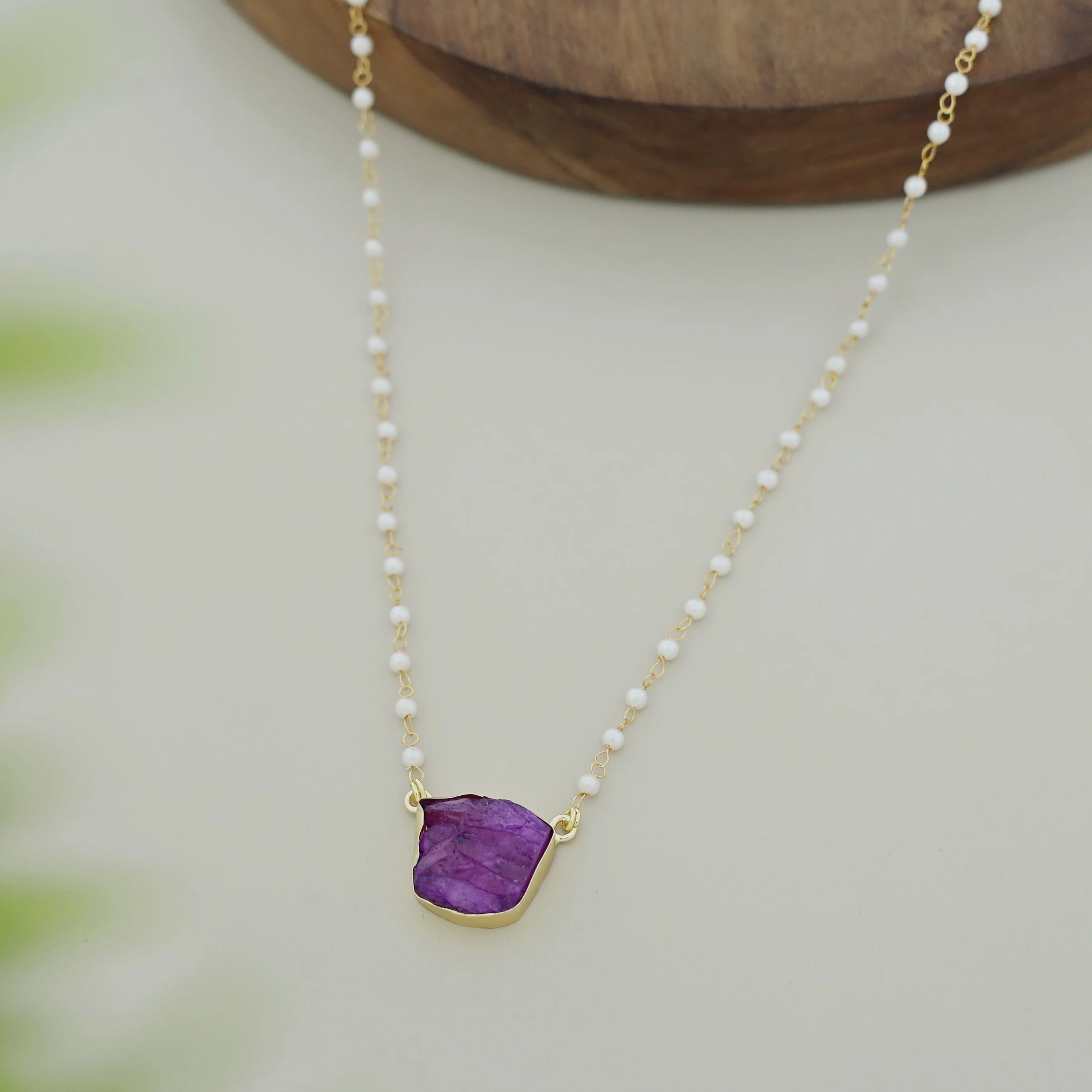 Nasmiya Dyed Stone Neckpiece - Image 41