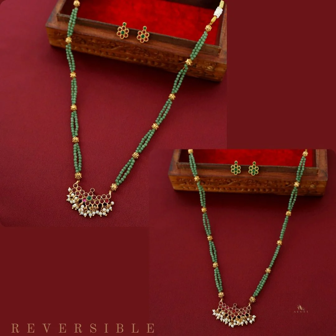 Natasha Reversible Neckpiece With Earrings - Image 11
