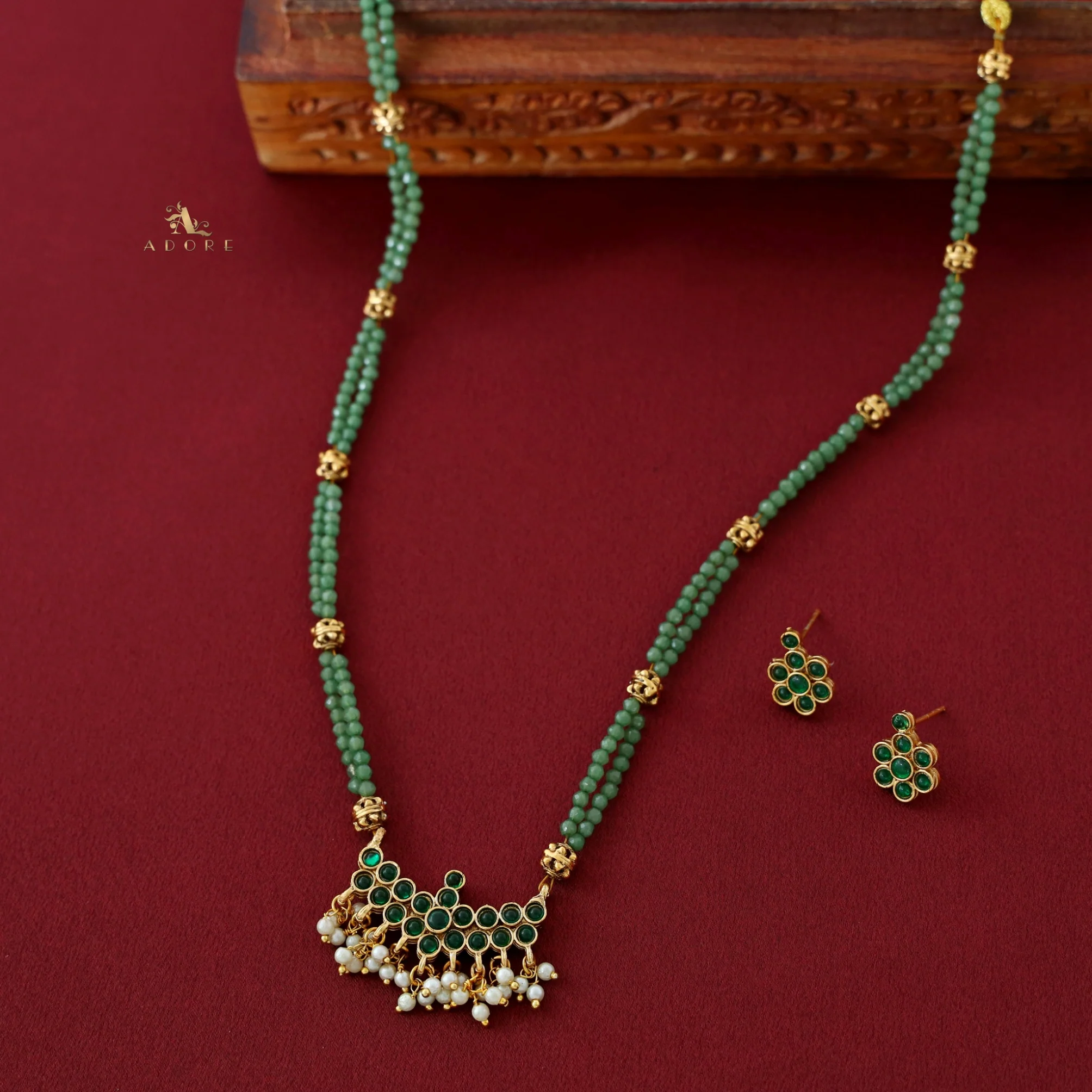 Natasha Reversible Neckpiece With Earrings - Image 7
