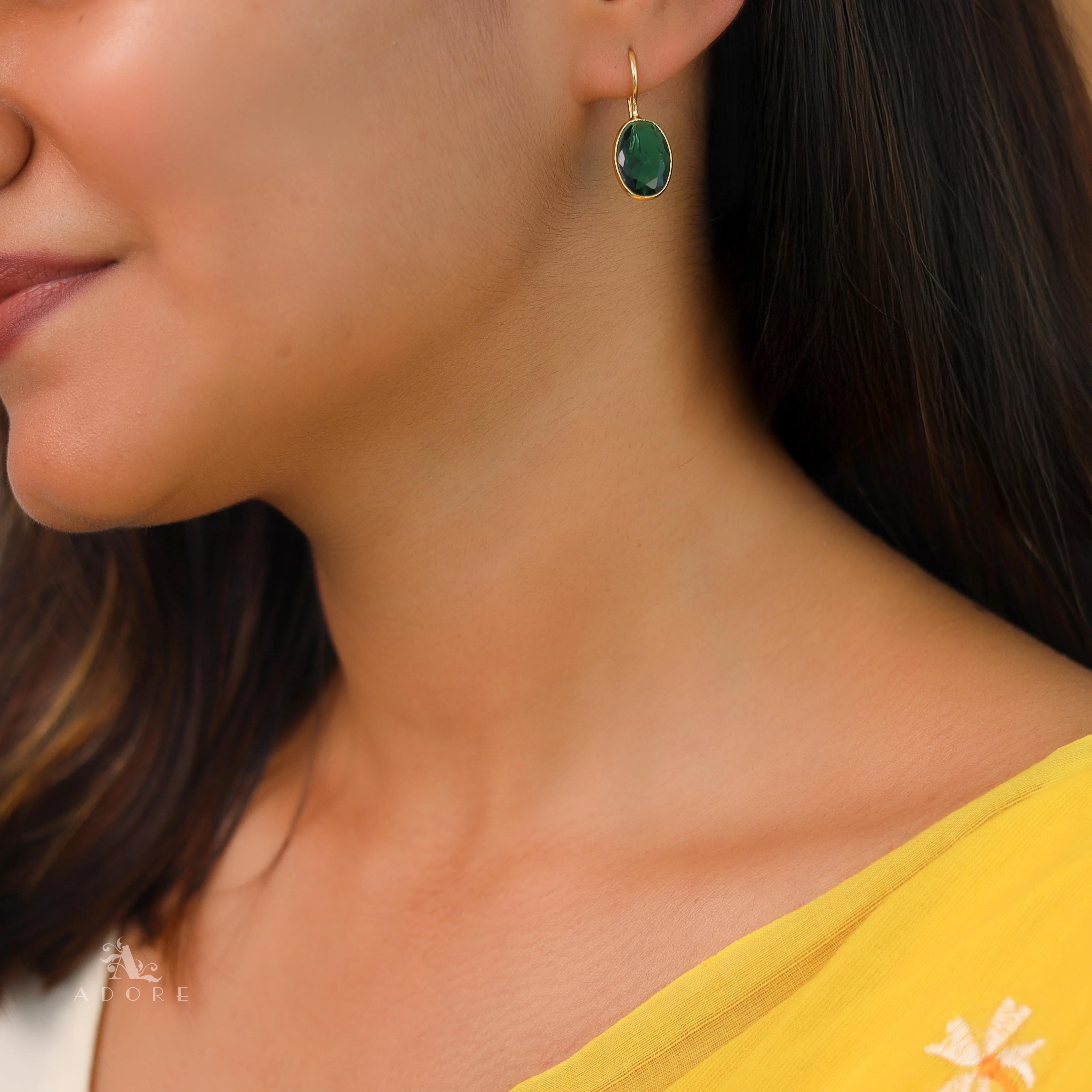 Nayanika Glossy Drop Earrings - Image 8