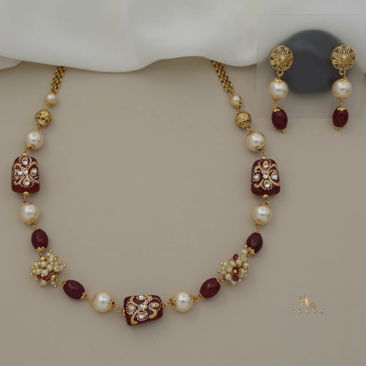 Jylan Pearl Neckpiece With Earring - Image 13