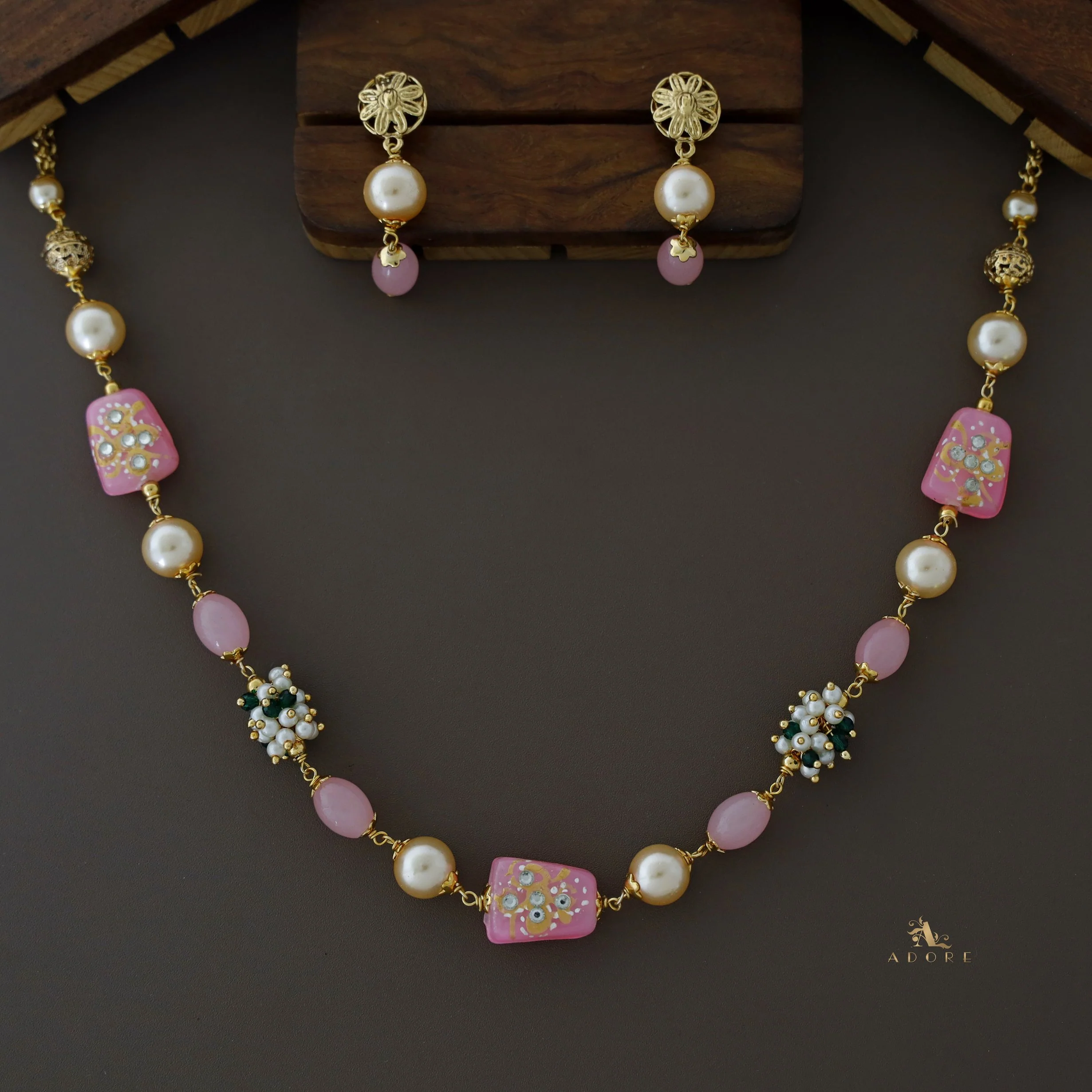 Jylan Pearl Neckpiece With Earring - Image 15