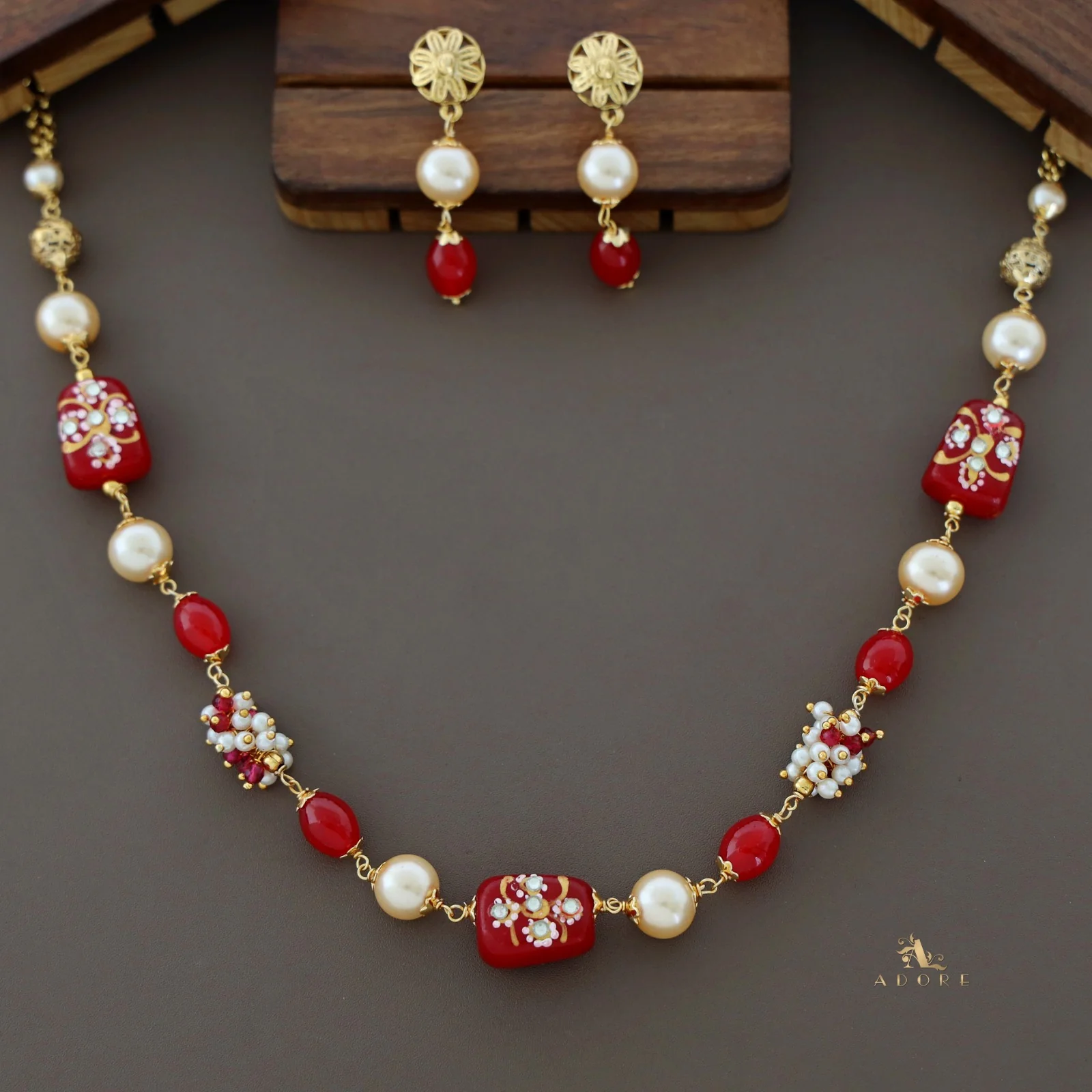 Jylan Pearl Neckpiece With Earring - Image 16