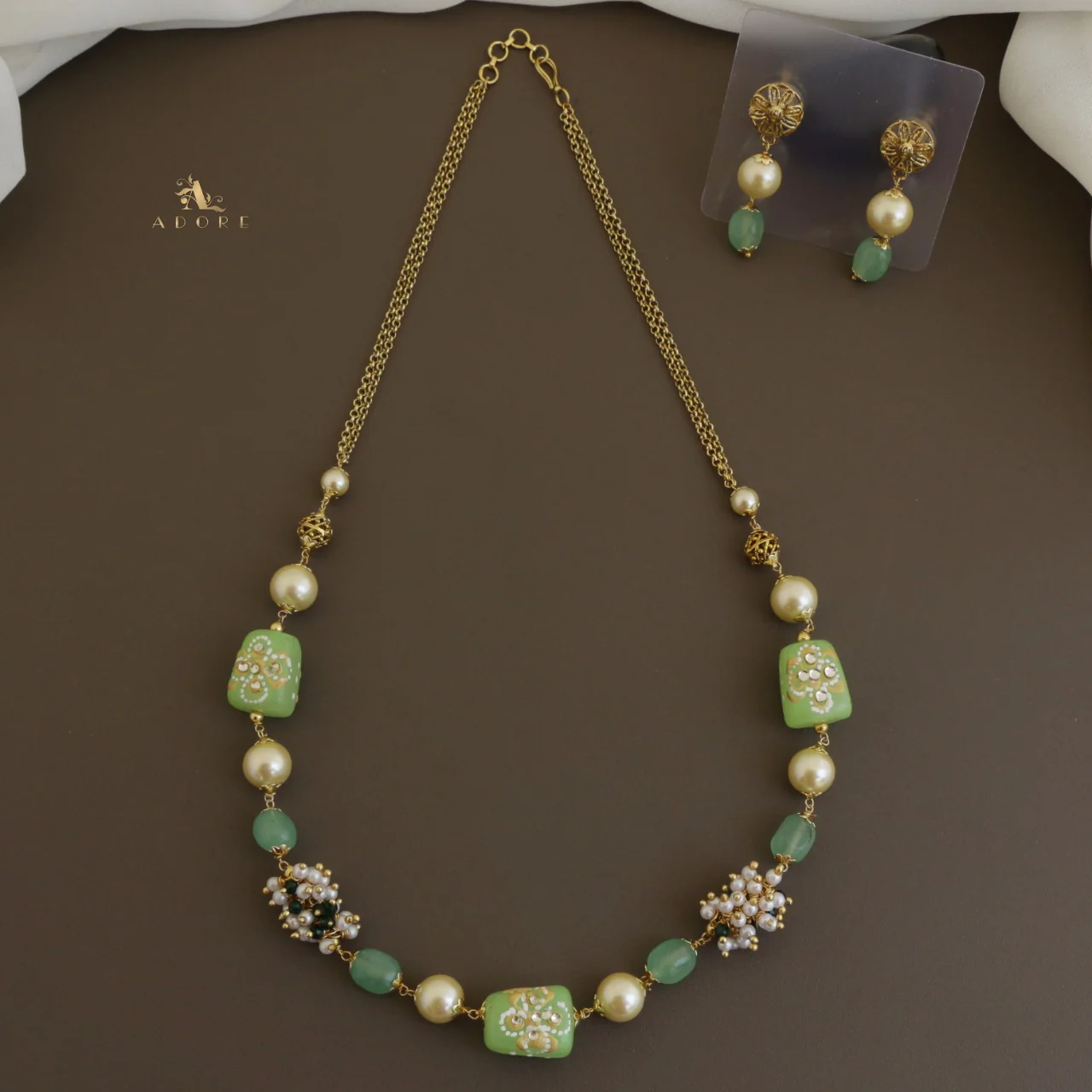 Jylan Pearl Neckpiece With Earring - Image 5