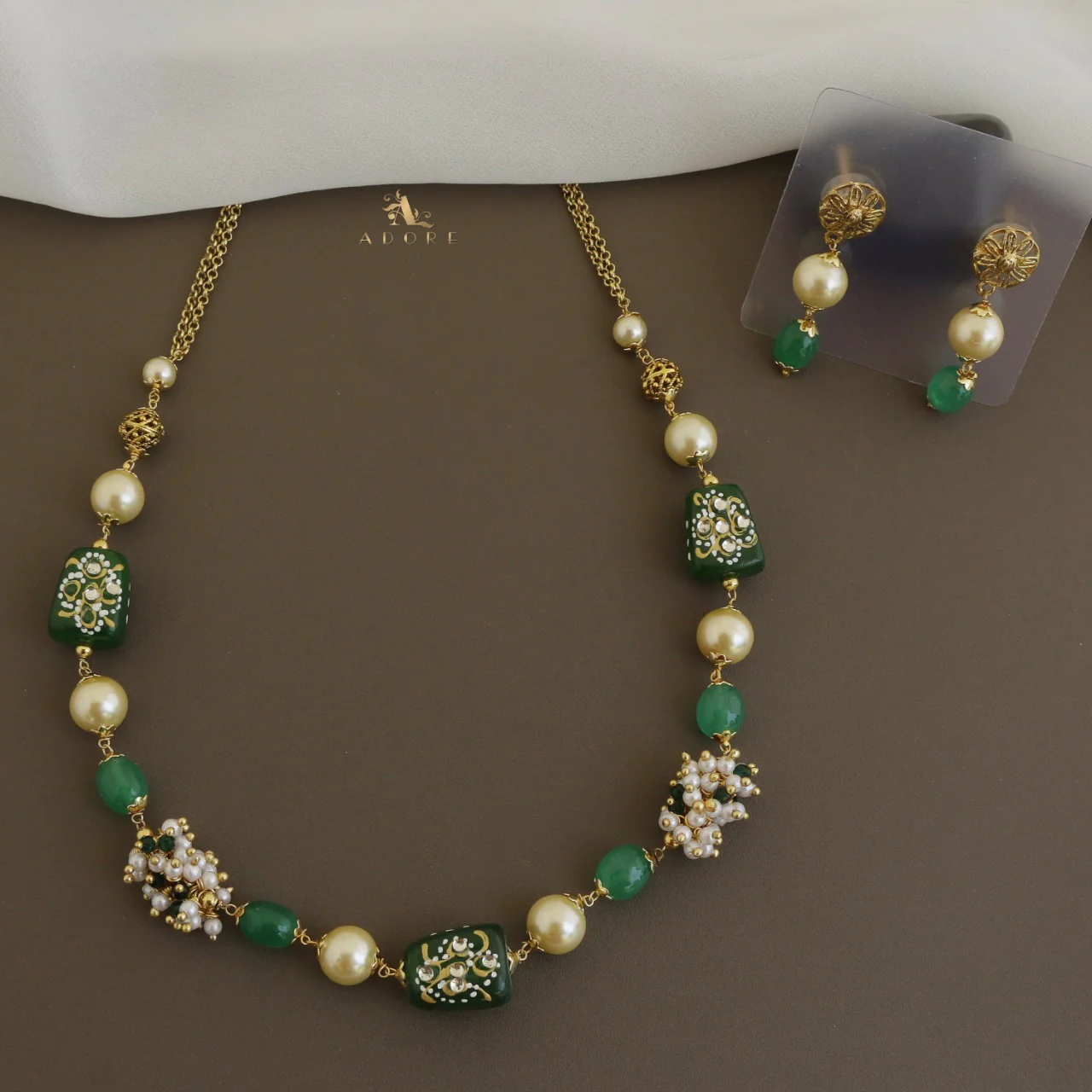 Jylan Pearl Neckpiece With Earring - Image 7
